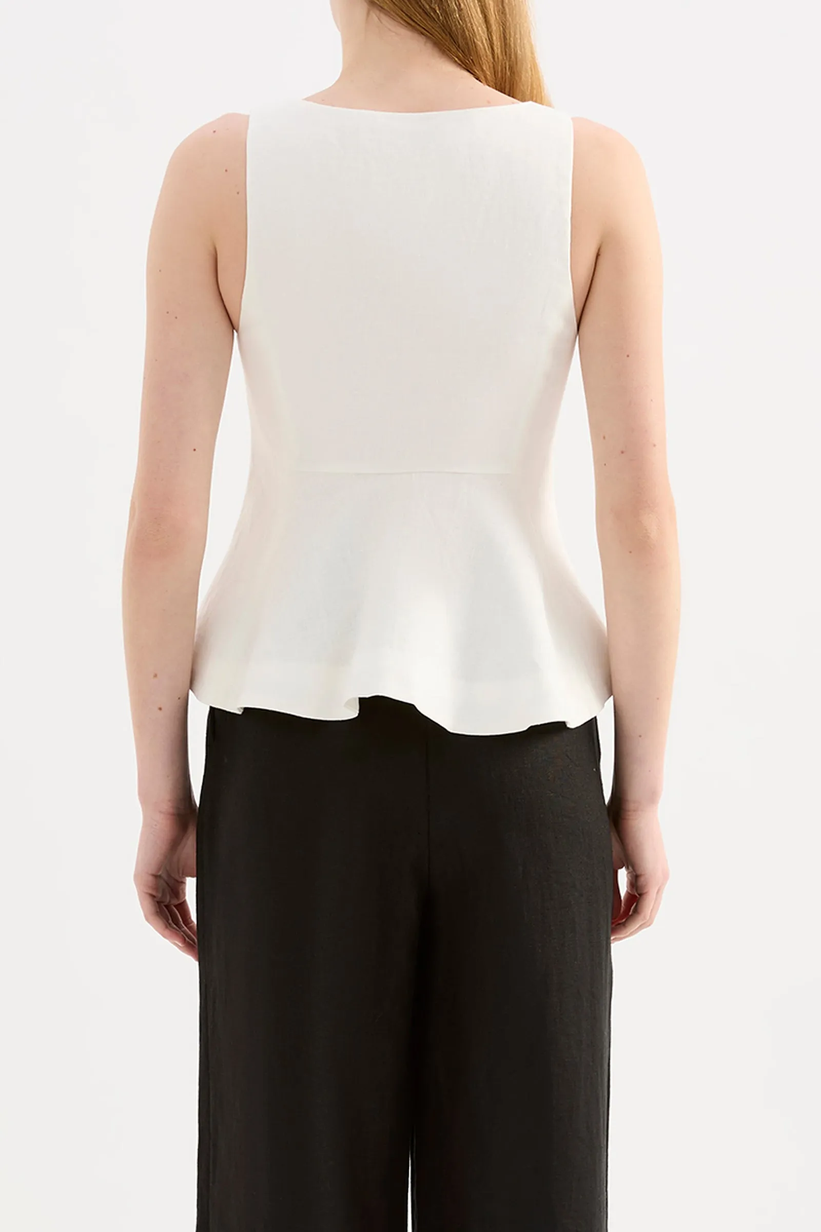 QUINN LINEN VEST sold by Nude Lucy product image thumbnail 4