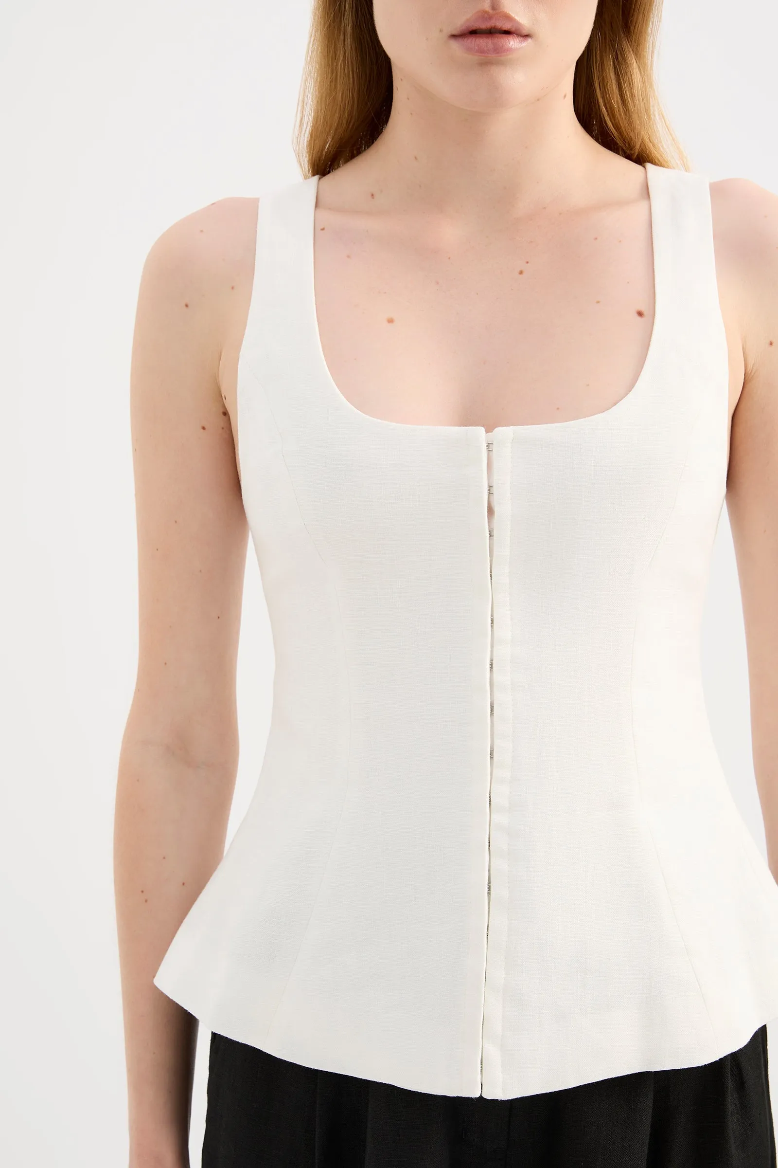 QUINN LINEN VEST sold by Nude Lucy product image thumbnail 5