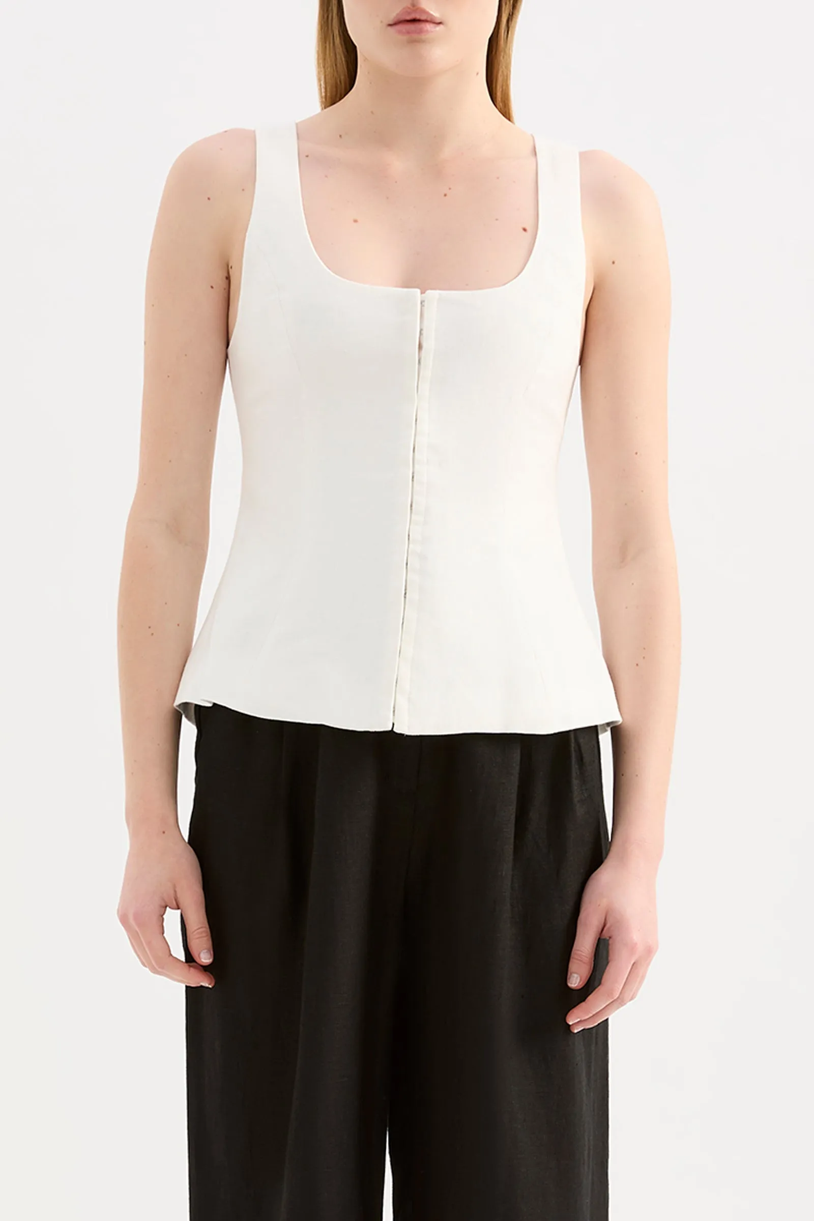 QUINN LINEN VEST sold by Nude Lucy product image thumbnail 2