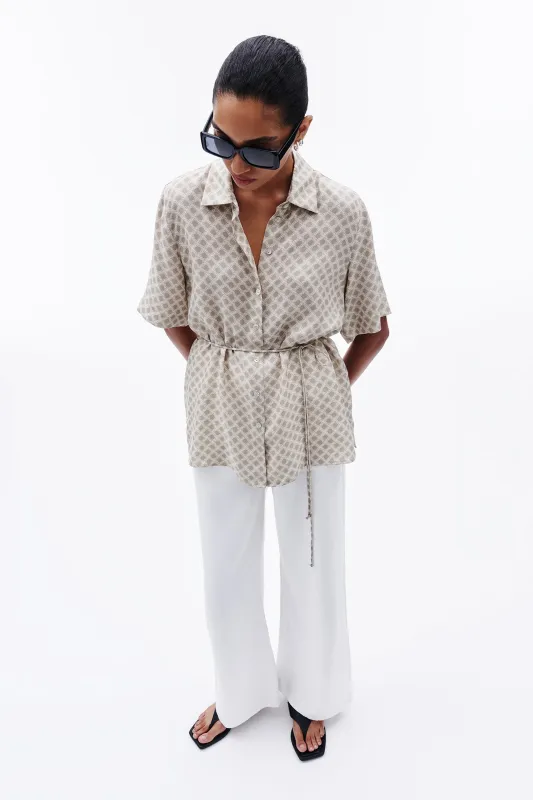 COSMOS CUPRO SHIRT sold by Nude Lucy