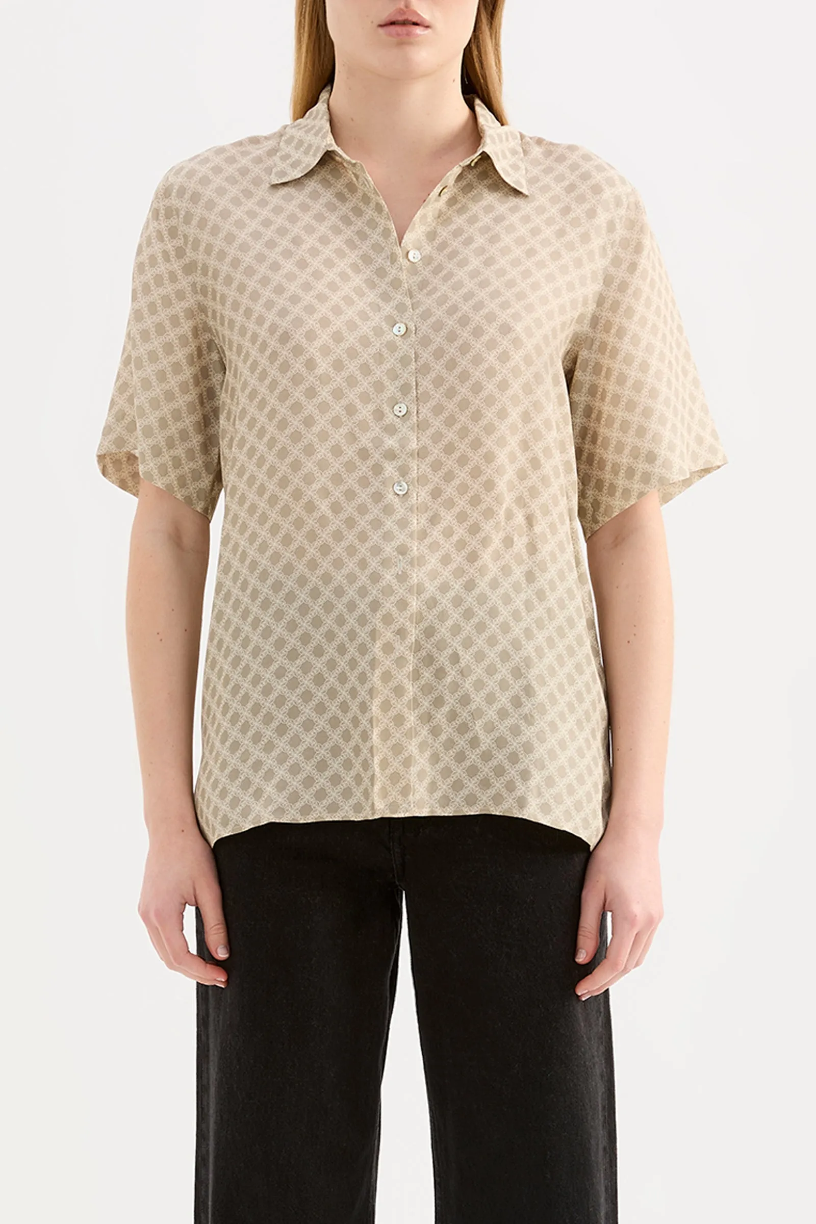 COSMOS CUPRO SHIRT sold by Nude Lucy product image thumbnail 3