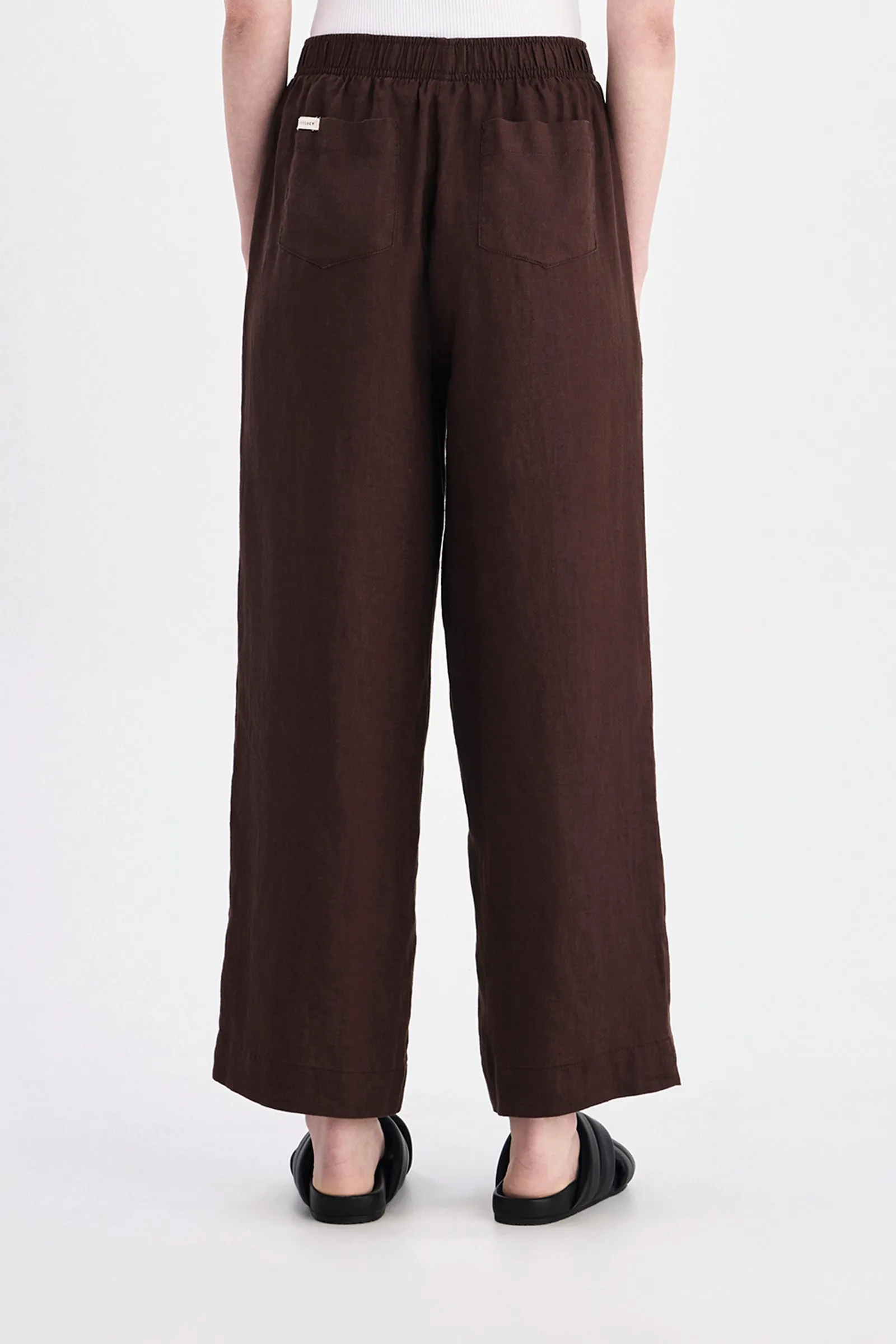 LOUNGE LINEN CROP PANT sold by Nude Lucy product image thumbnail 4