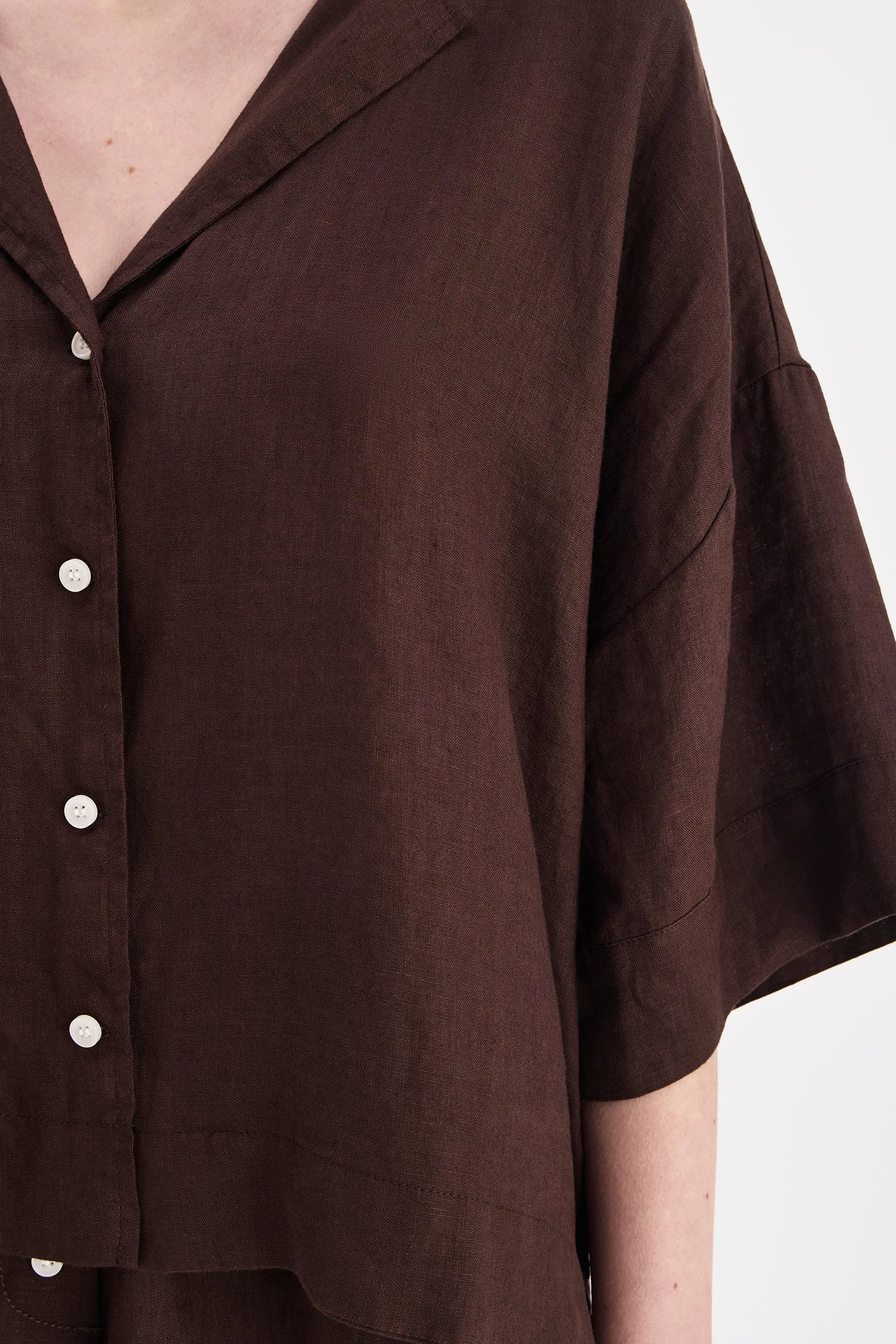 LOUNGE LINEN SHIRT sold by Nude Lucy product image thumbnail 5