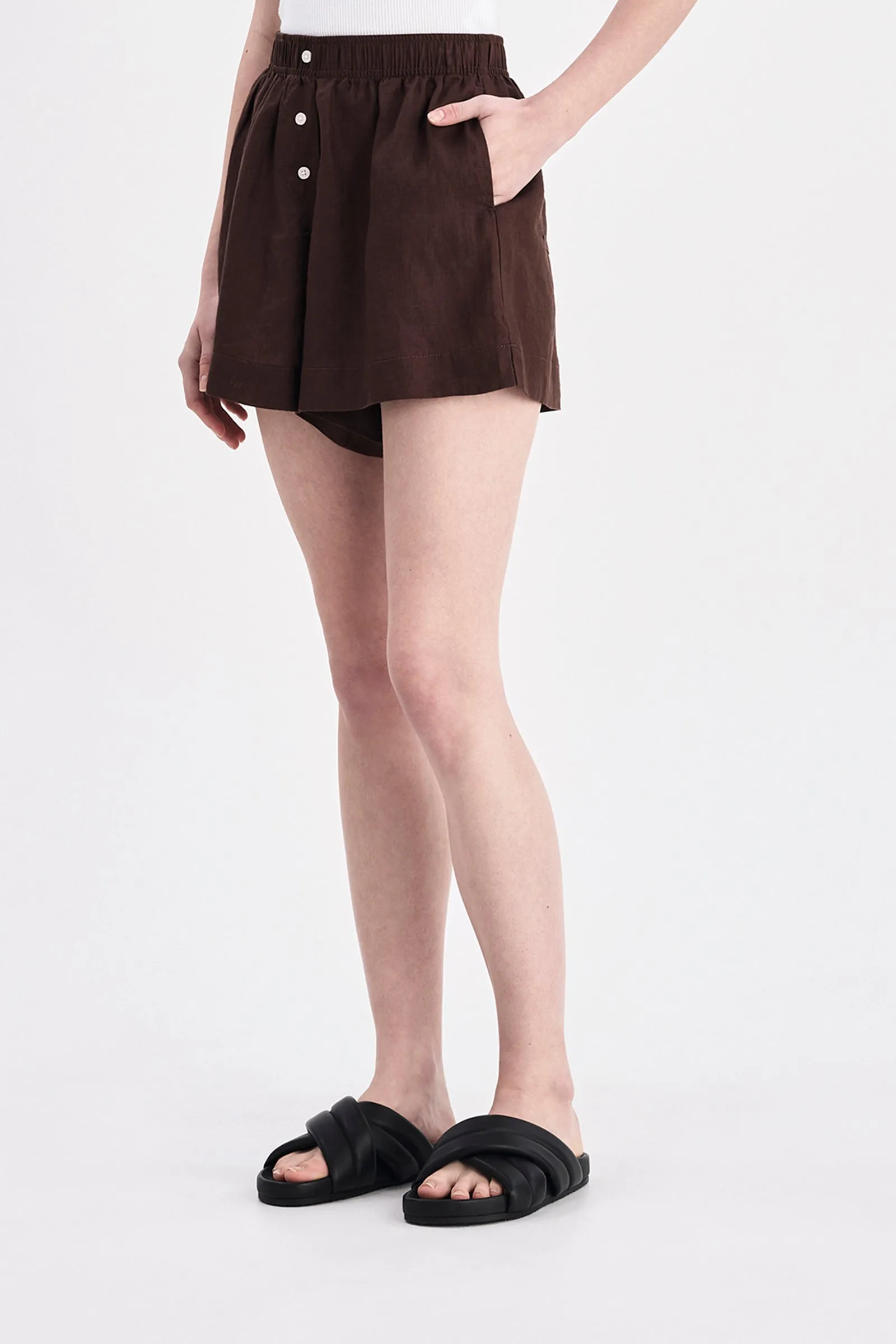 LOUNGE LINEN SHORT sold by Nude Lucy product image thumbnail 3