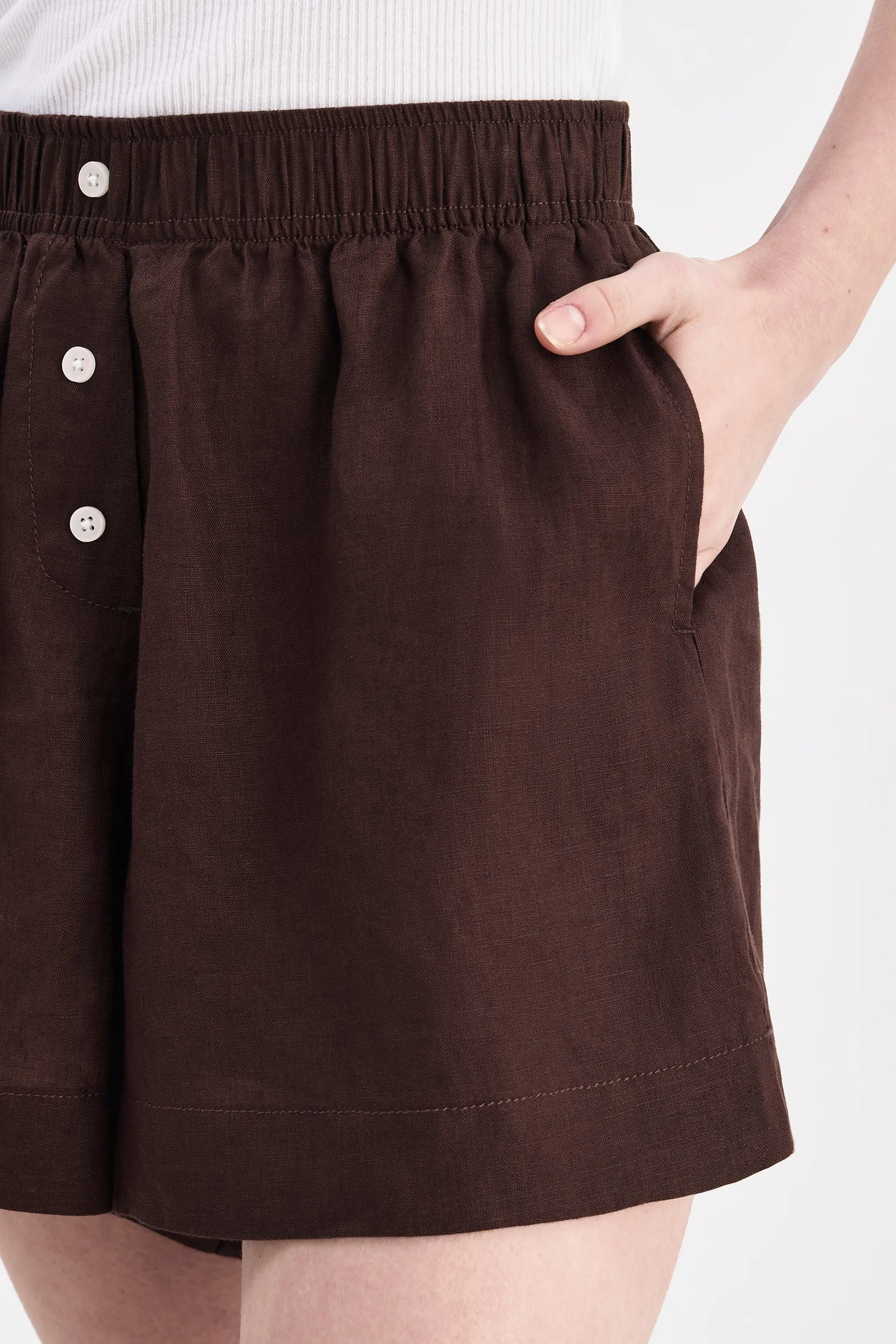 LOUNGE LINEN SHORT sold by Nude Lucy product image thumbnail 5