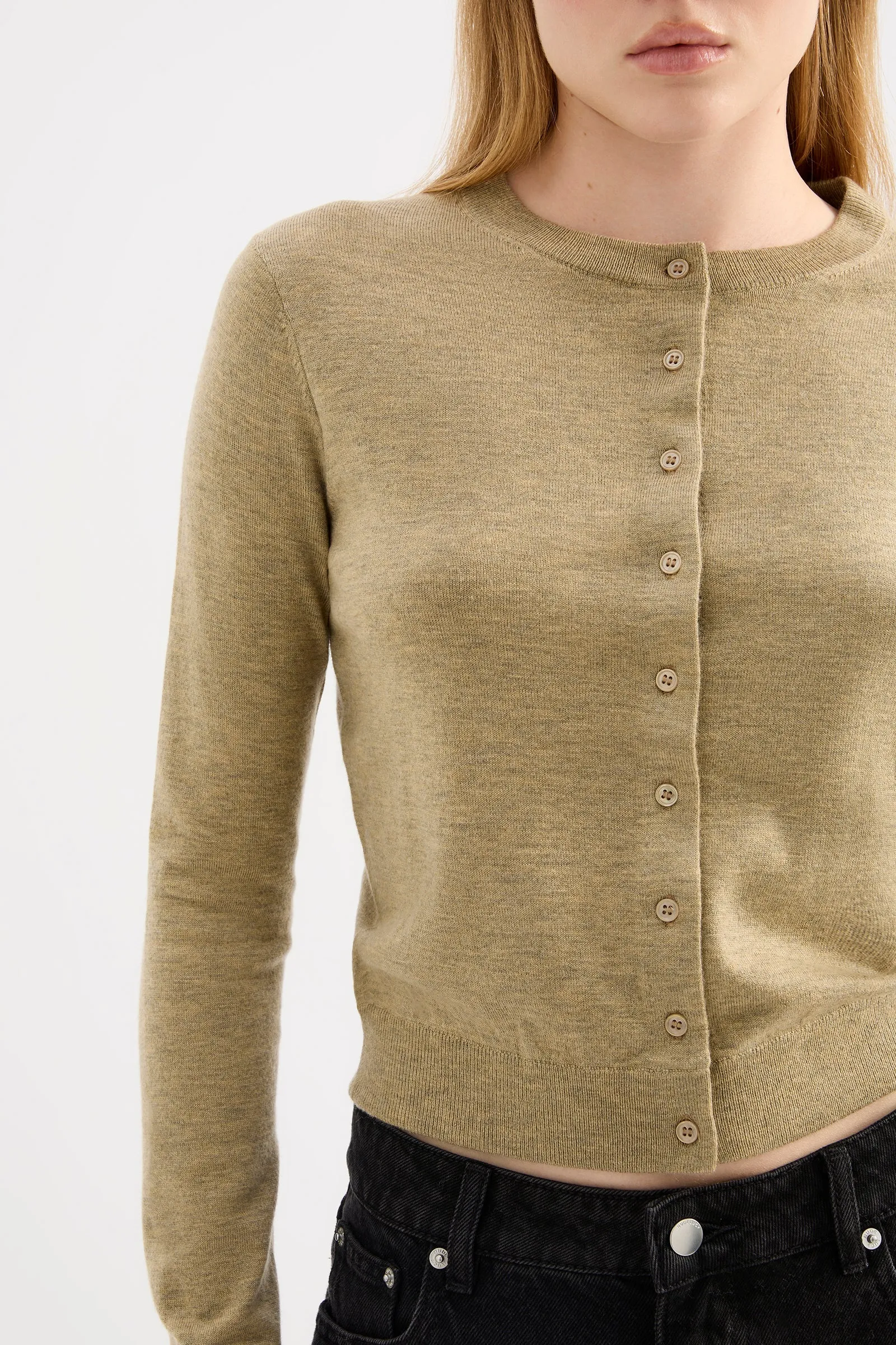 ELVIO MERINO BLEND CARDIGAN sold by Nude Lucy product image thumbnail 5