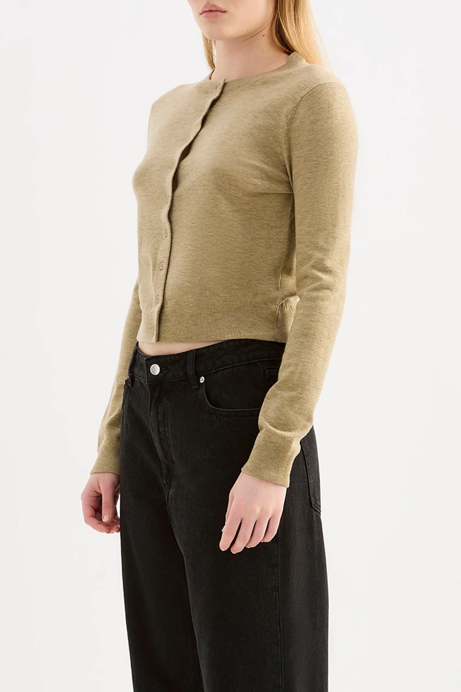 ELVIO MERINO BLEND CARDIGAN sold by Nude Lucy product image thumbnail 3