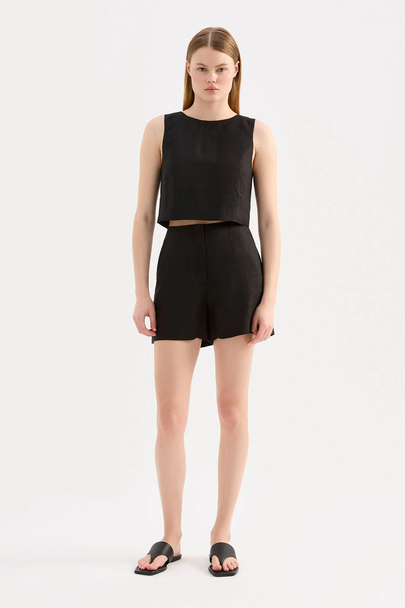 MARLI LINEN TOP sold by Nude Lucy