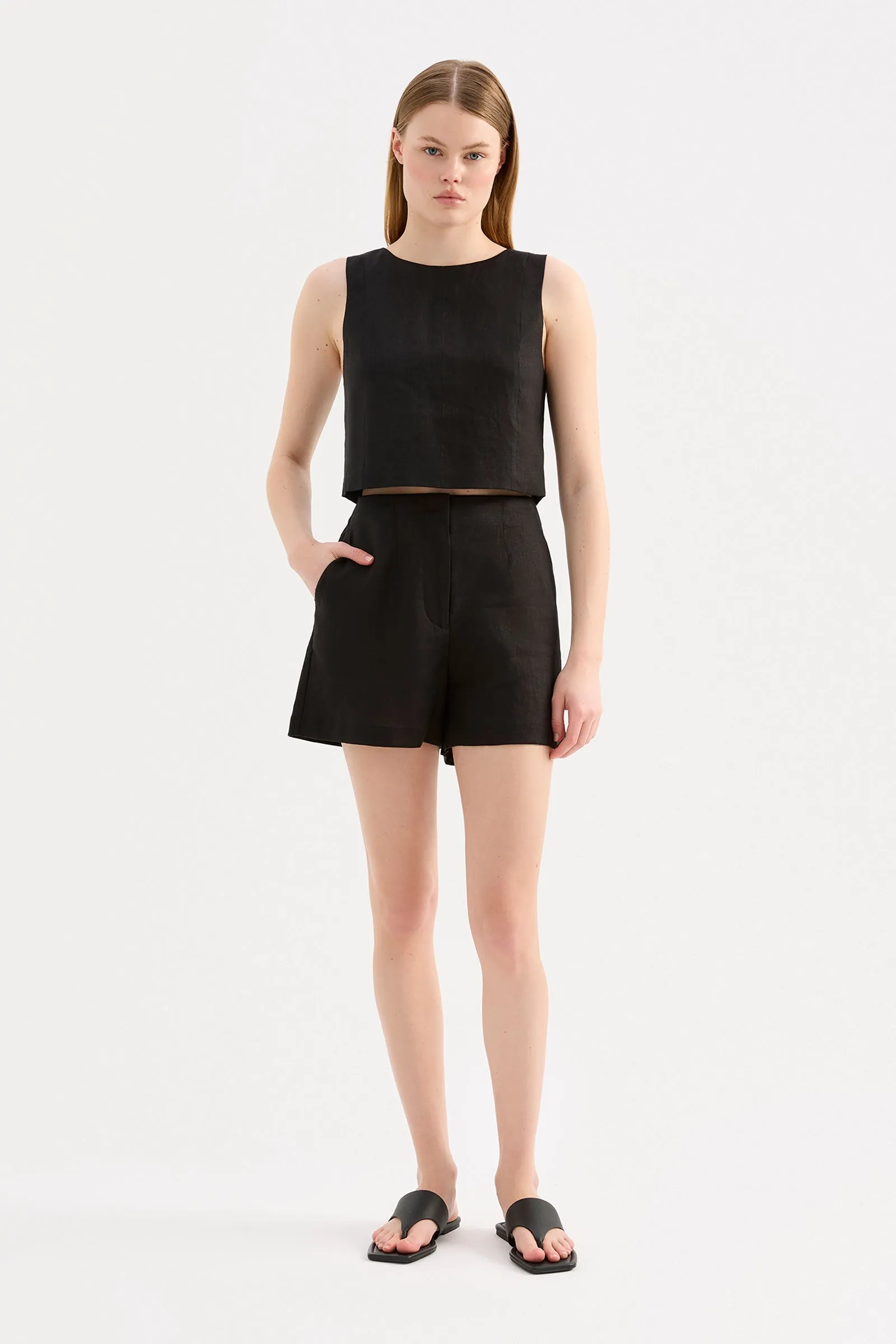 MARLI LINEN SHORT sold by Nude Lucy