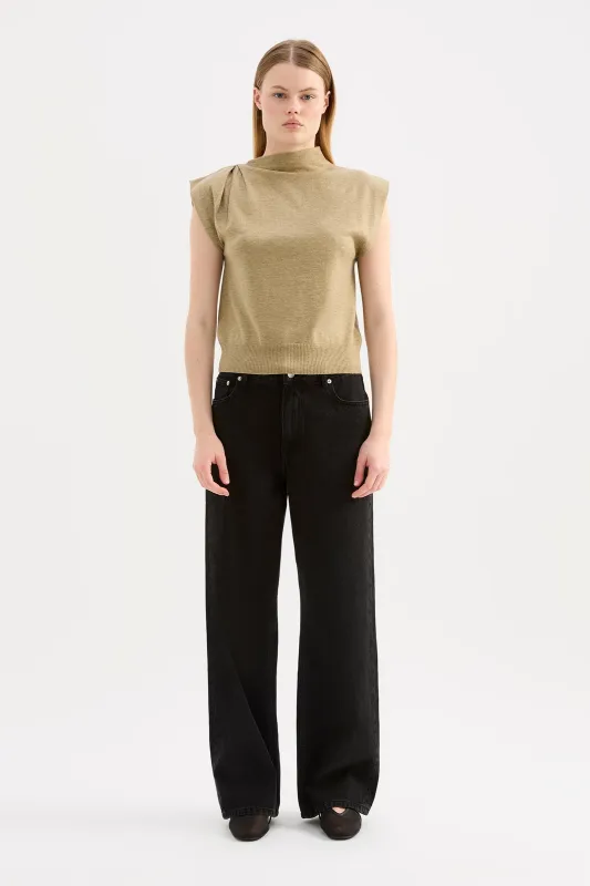 ELVIO MERINO BLEND TOP sold by Nude Lucy