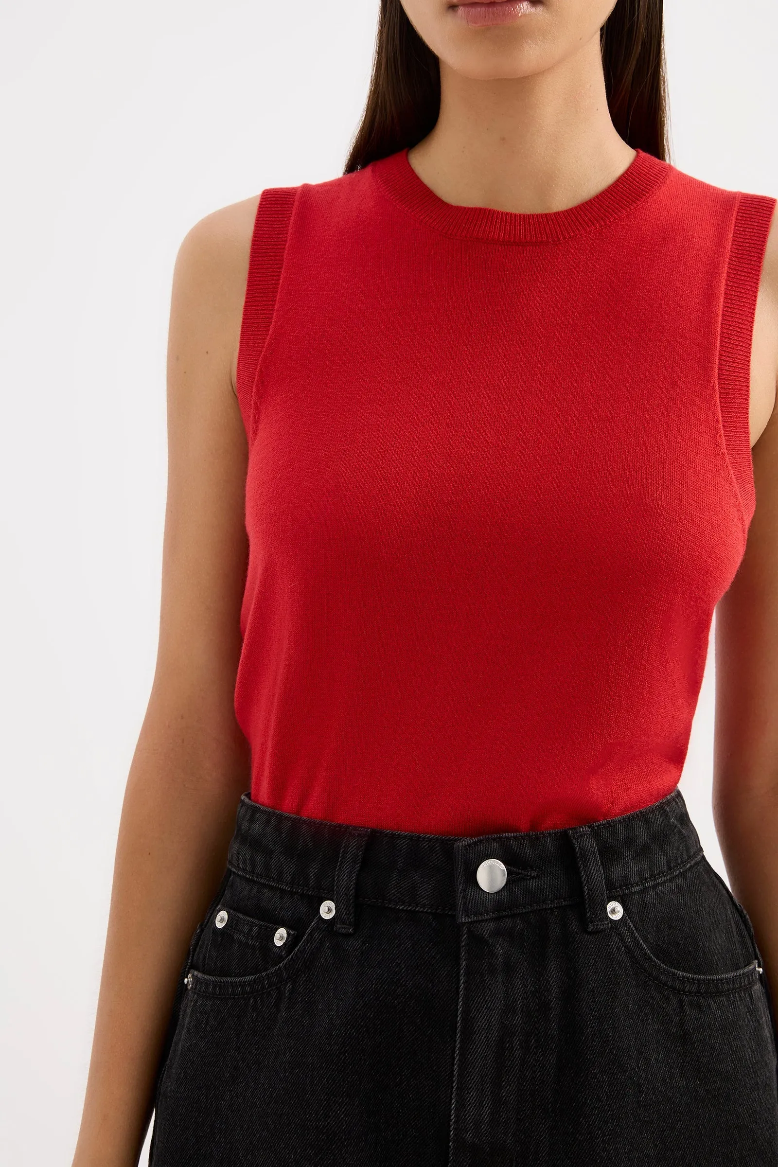 ELVIO MERINO BLEND TANK sold by Nude Lucy product image thumbnail 5