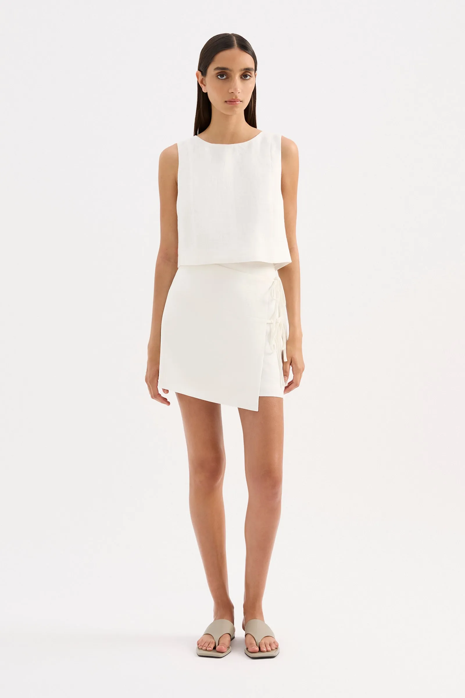 MARLI LINEN TOP sold by Nude Lucy