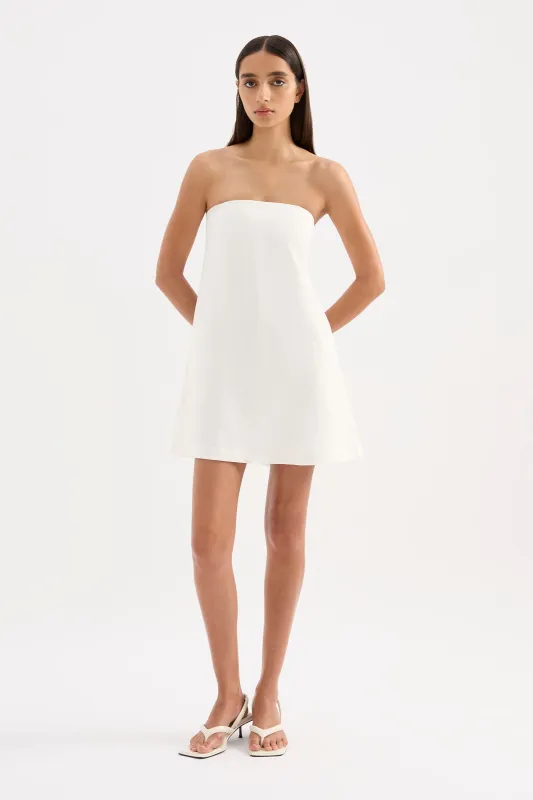 ELYSE LINEN MINI DRESS sold by Nude Lucy