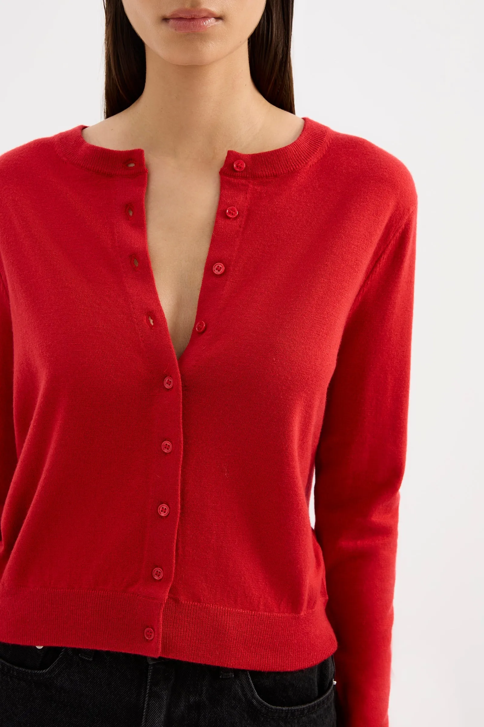 ELVIO MERINO BLEND CARDIGAN sold by Nude Lucy product image thumbnail 5