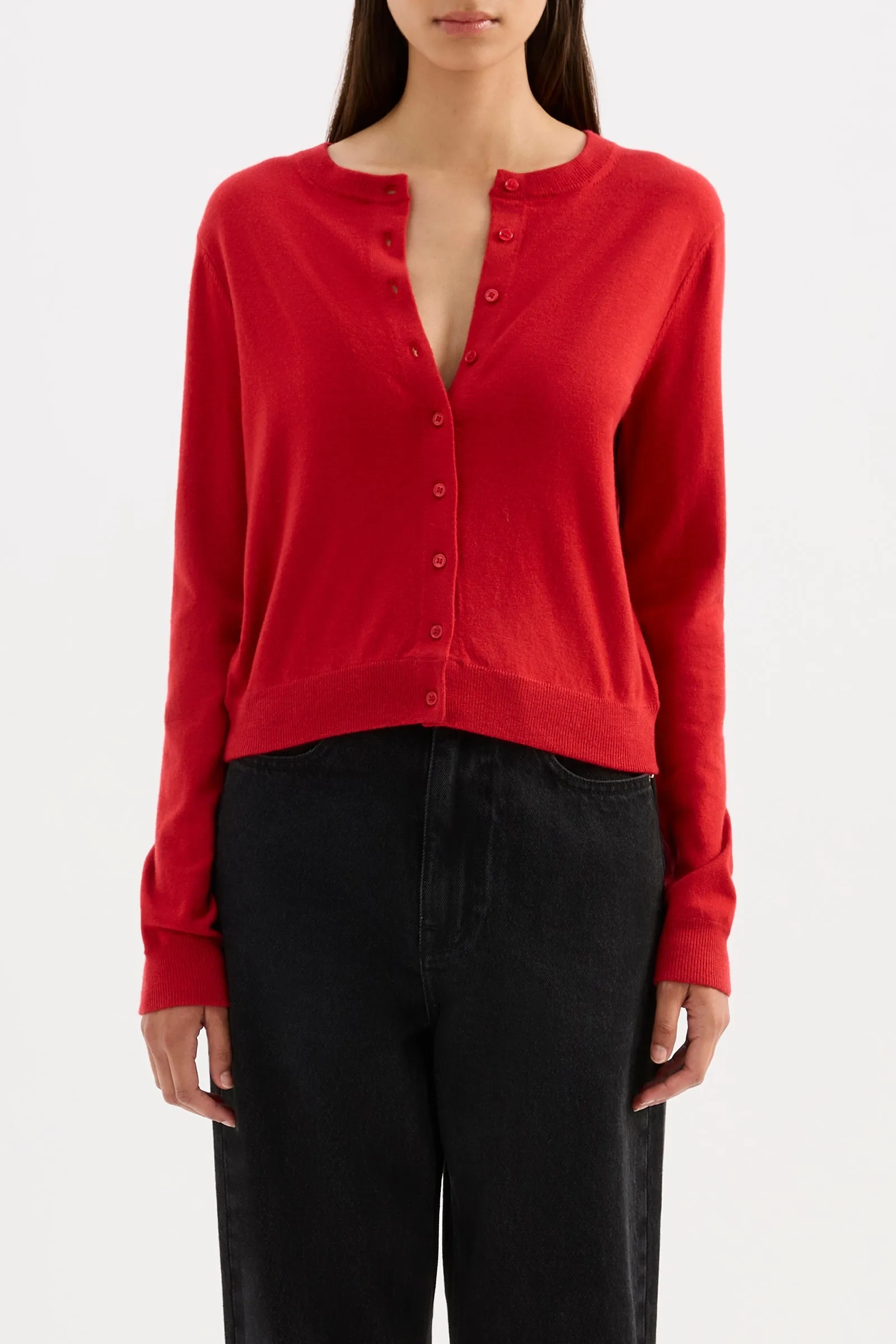 ELVIO MERINO BLEND CARDIGAN sold by Nude Lucy product image thumbnail 2