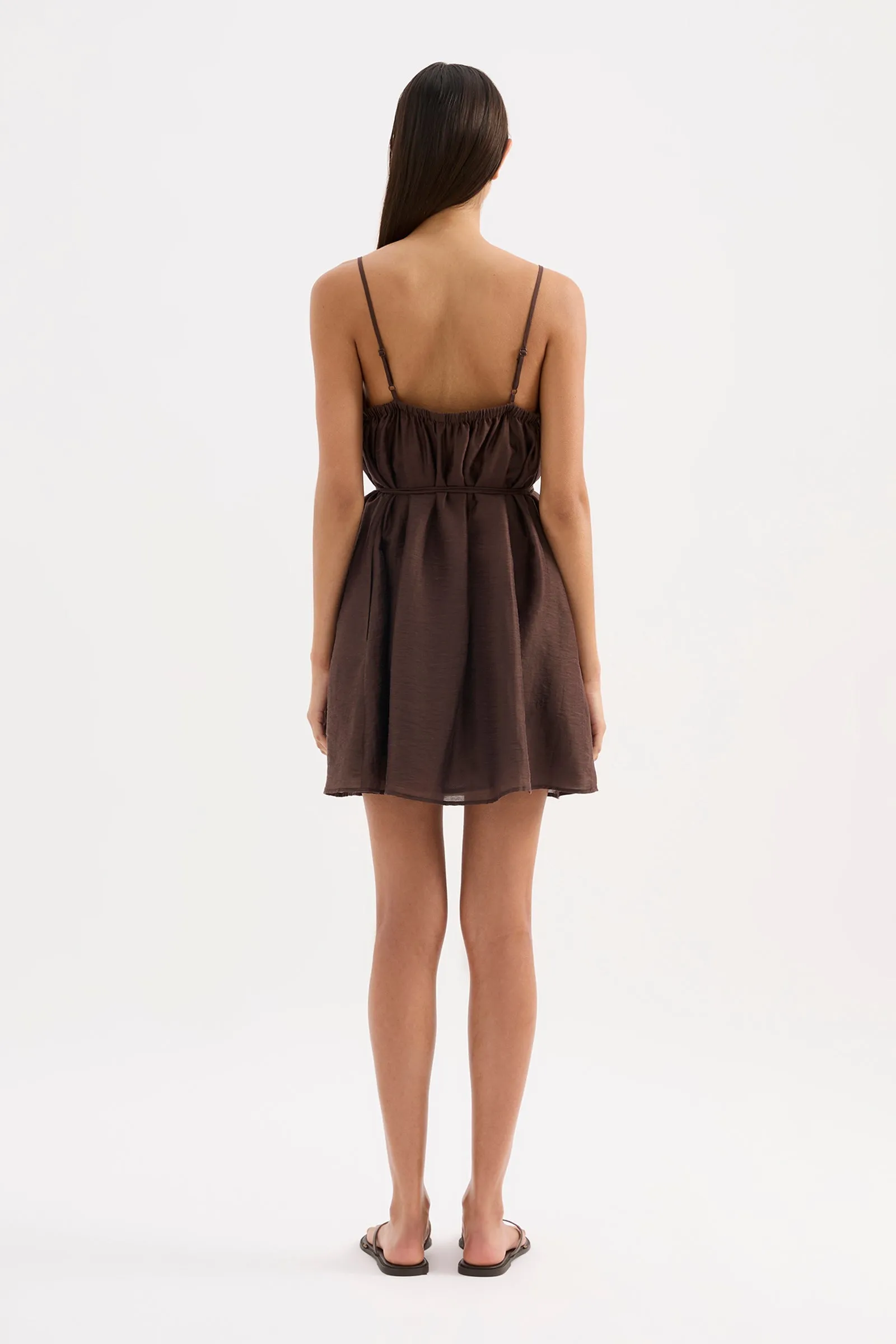 ZIKI LINEN MINI DRESS sold by Nude Lucy product image thumbnail 3