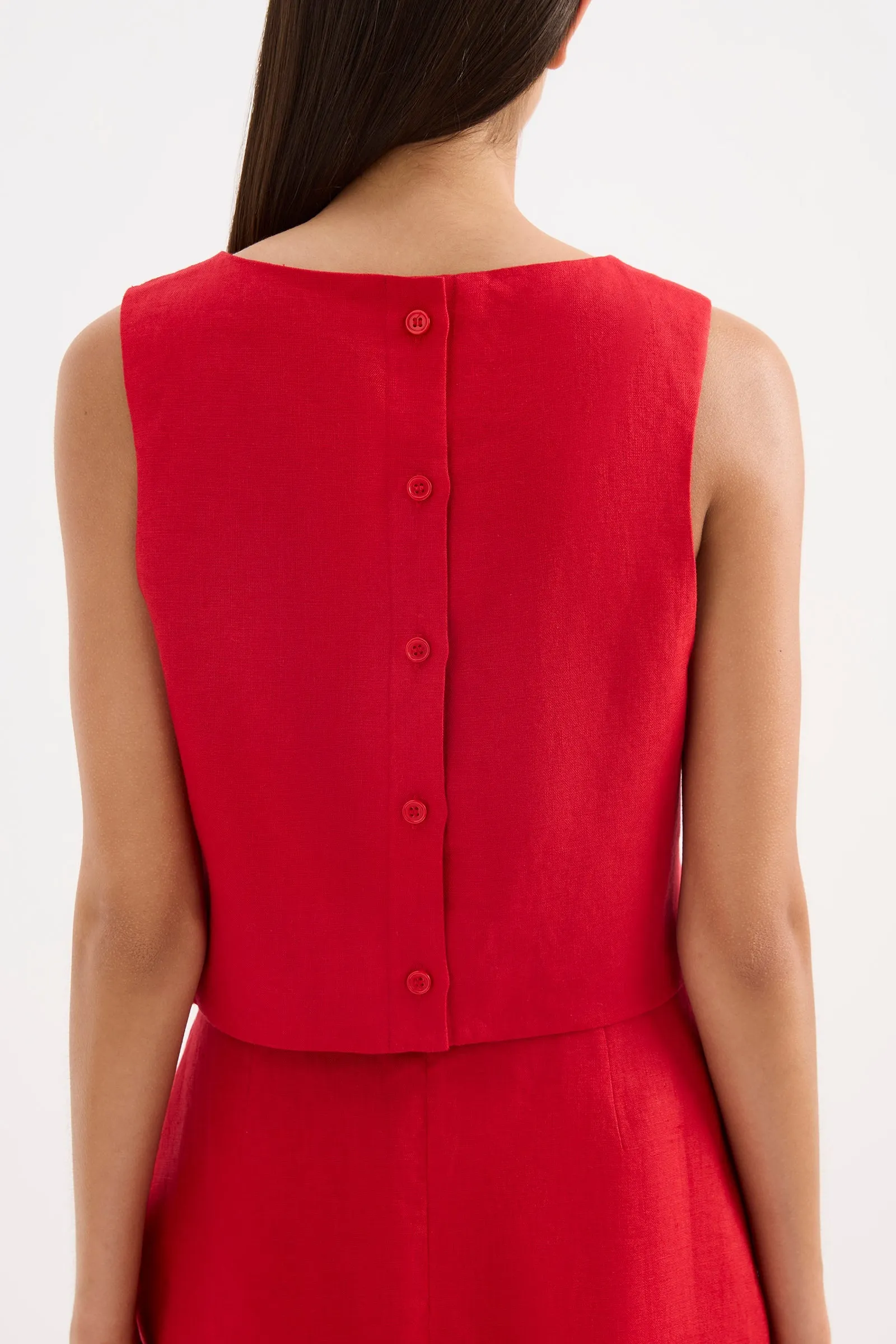 MARLI LINEN TOP sold by Nude Lucy product image thumbnail 5