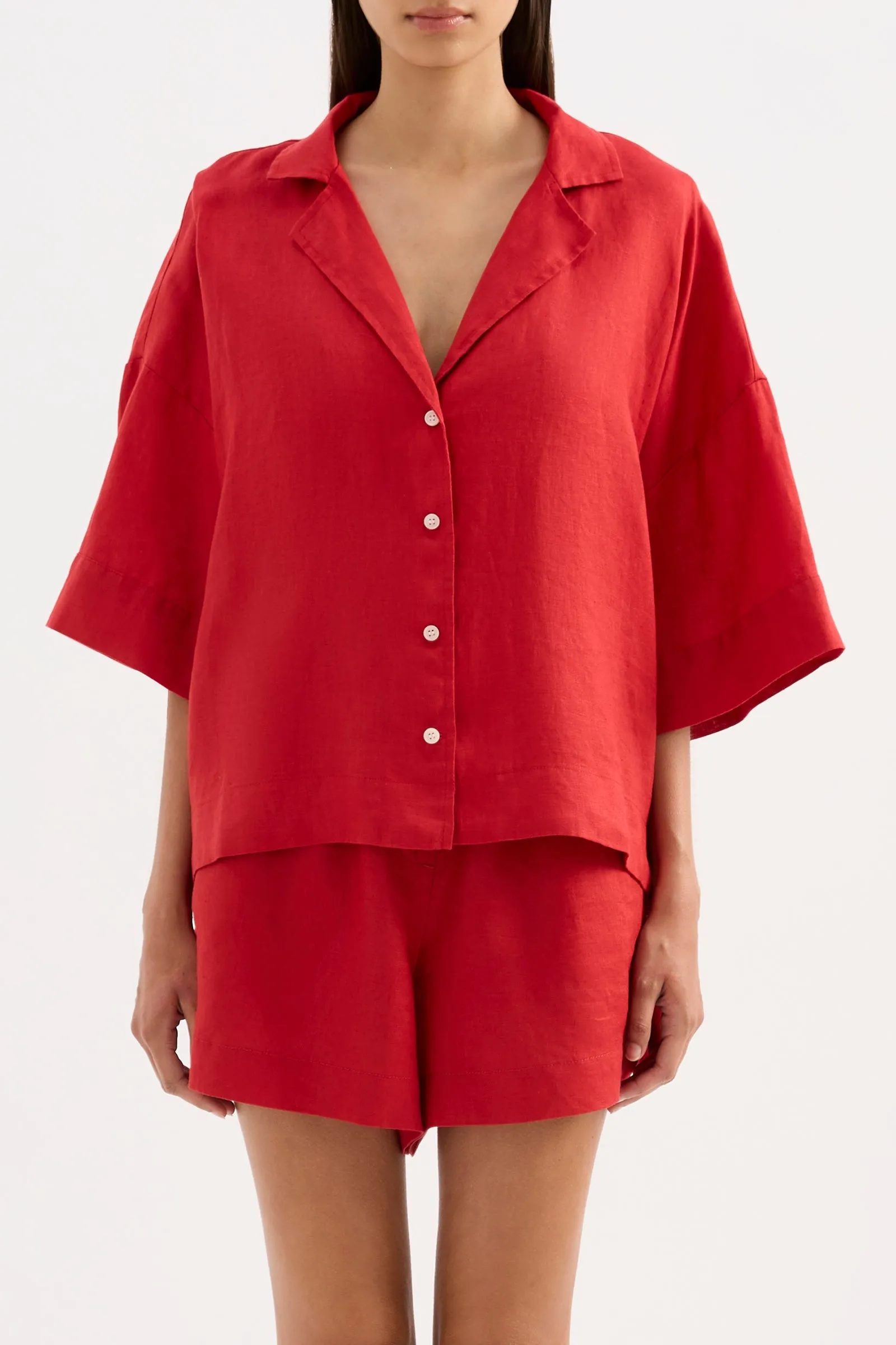 LOUNGE LINEN SHIRT sold by Nude Lucy product image thumbnail 2