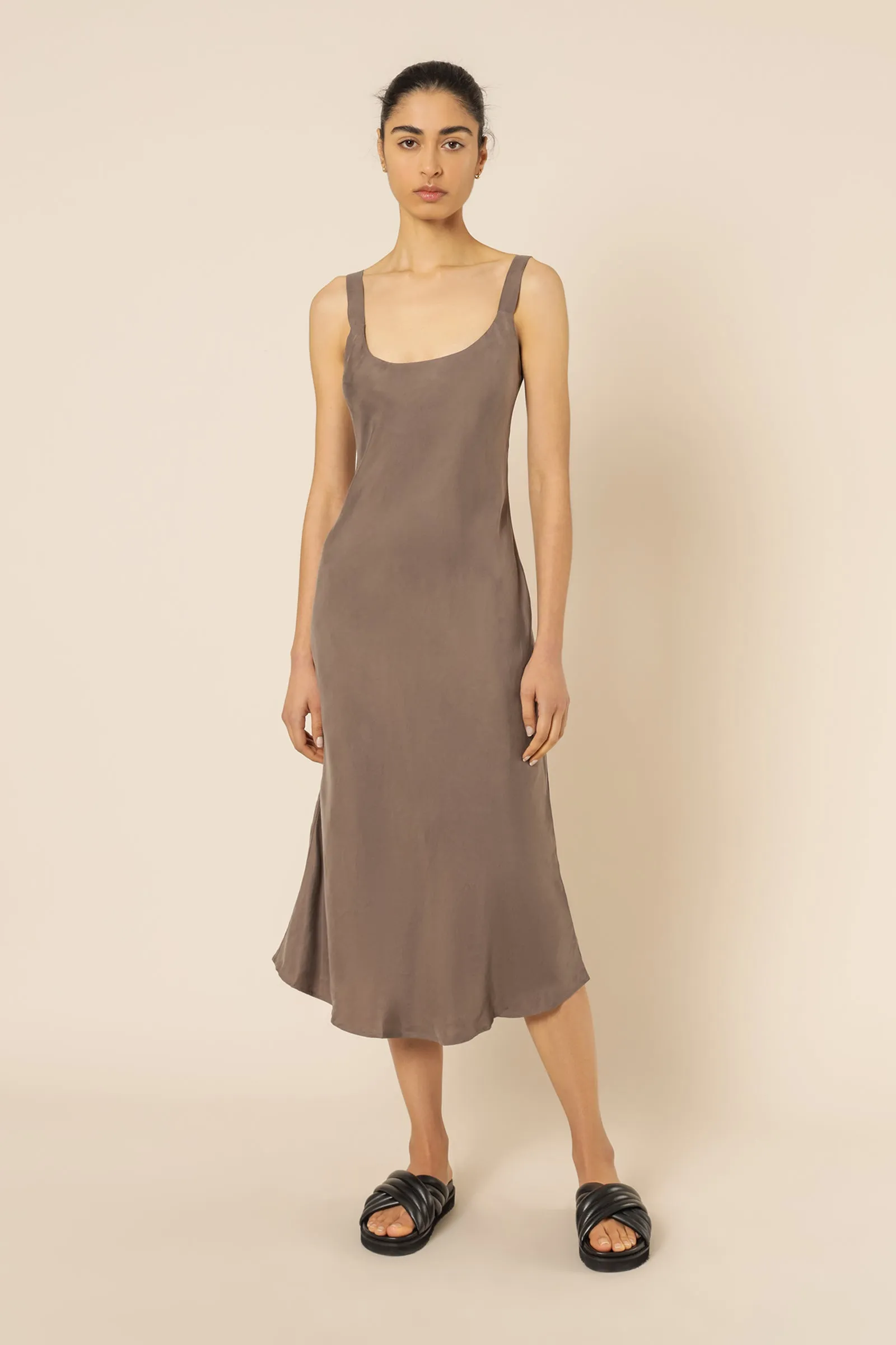 ESME CUPRO SLIP DRESS sold by Nude Lucy
