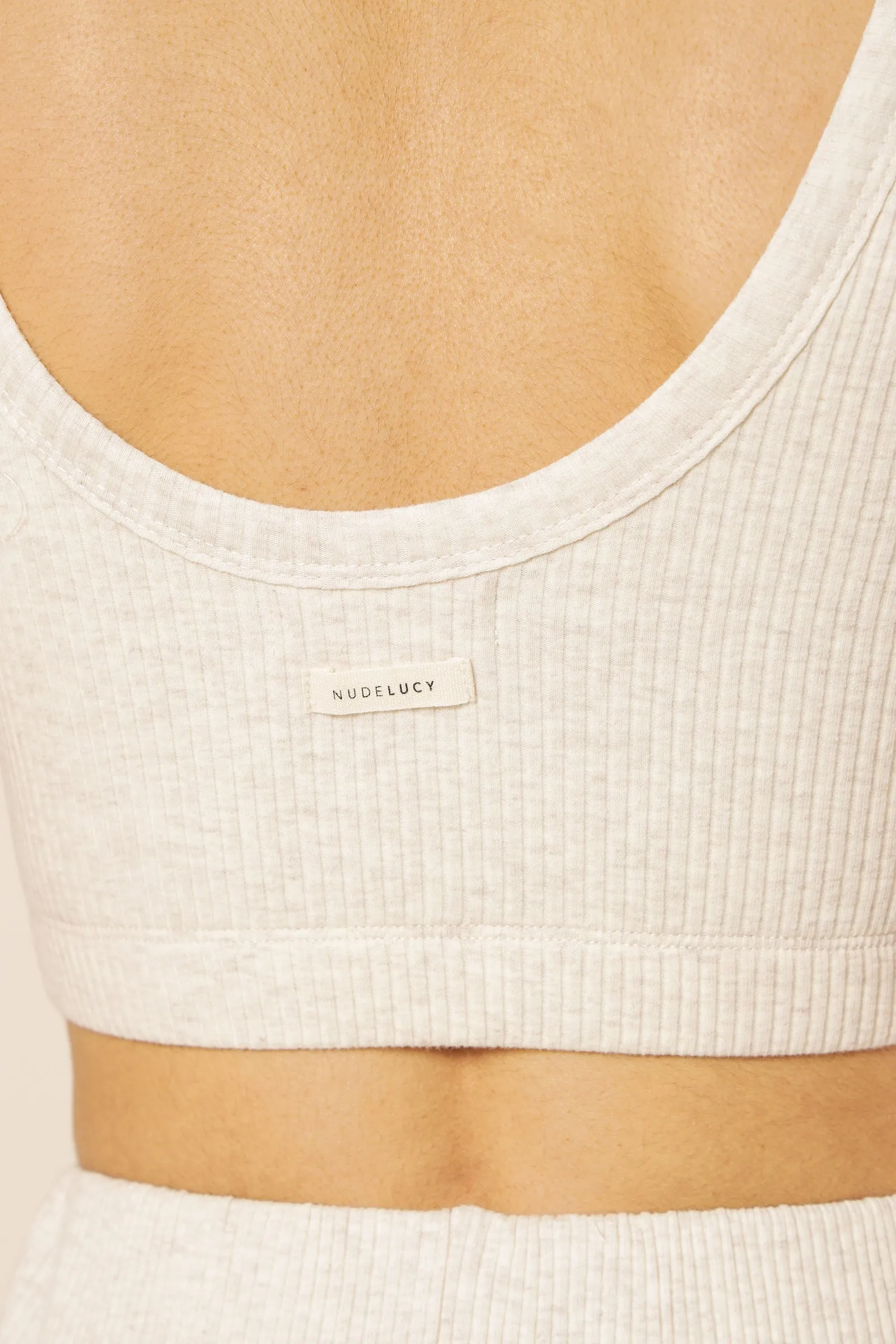 NUDE RIBBED LOUNGE CROP TOP sold by Nude Lucy product image thumbnail 5