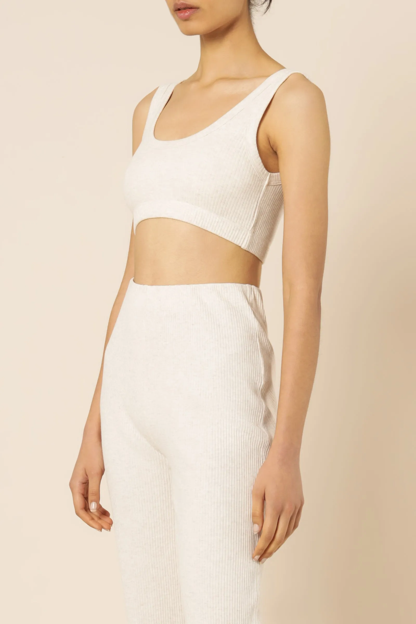 NUDE RIBBED LOUNGE CROP TOP sold by Nude Lucy product image thumbnail 3