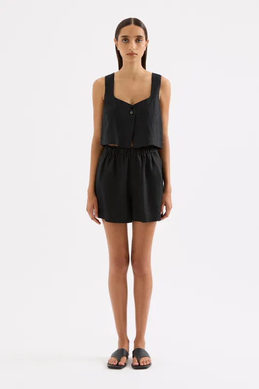 THEO LINEN TOP sold by Nude Lucy