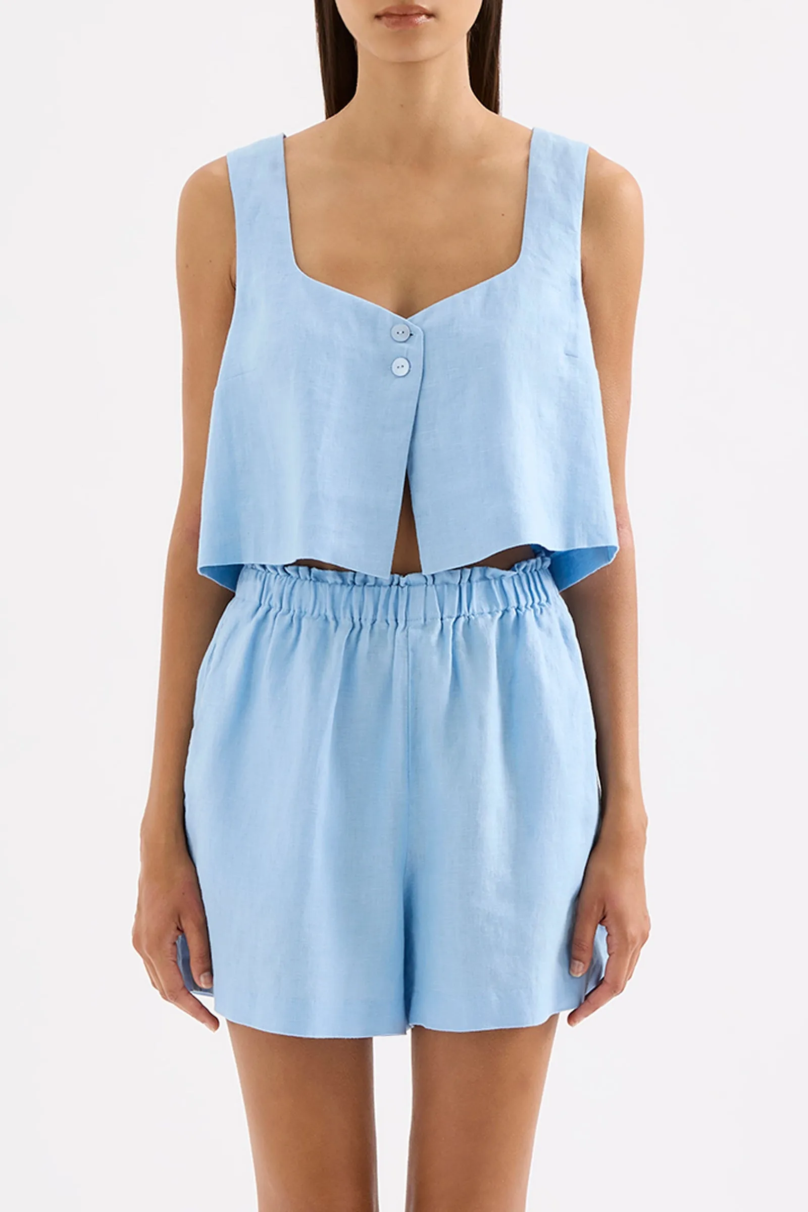 THEO LINEN TOP sold by Nude Lucy product image thumbnail 2