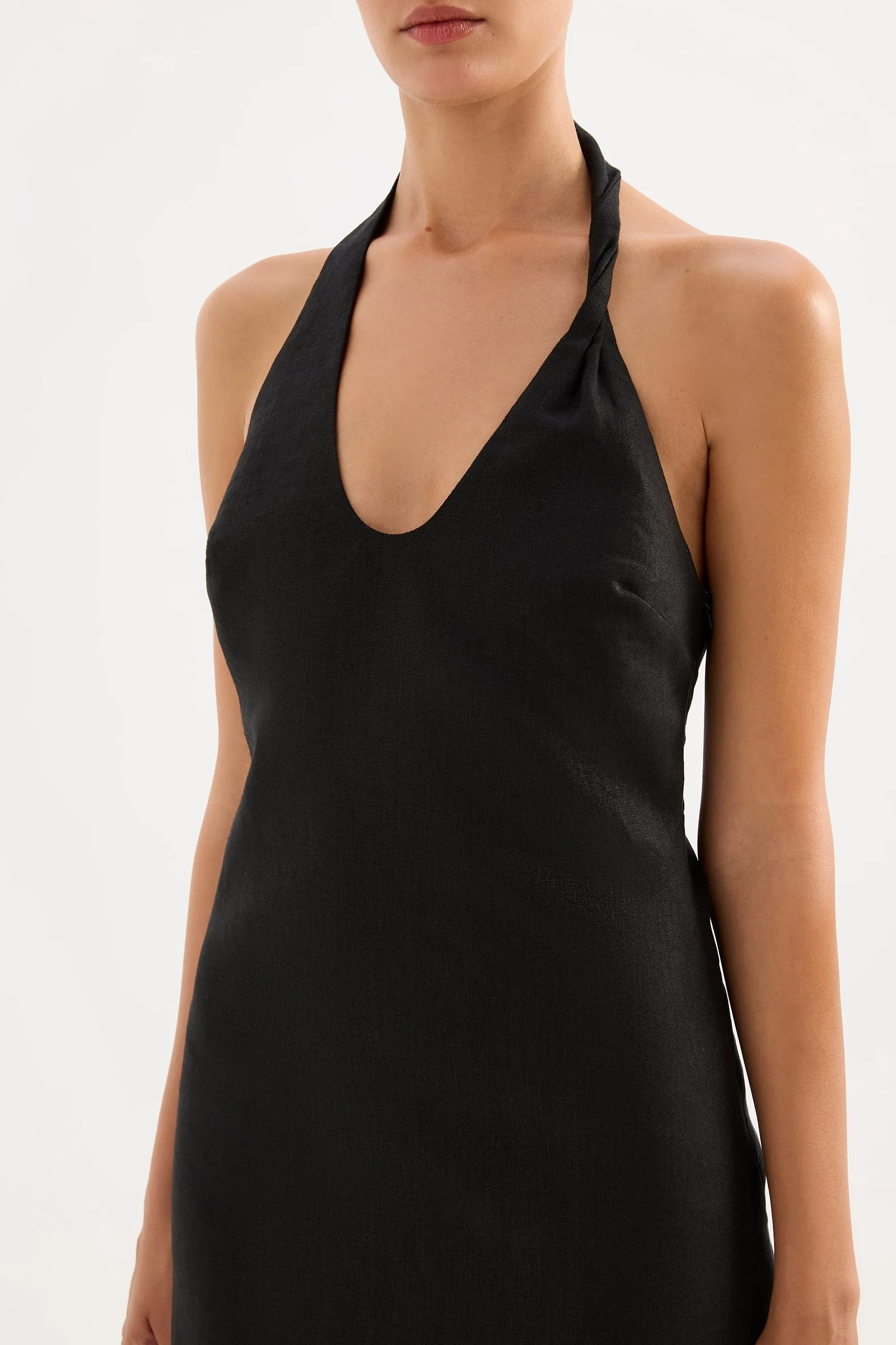 ZAYDA LINEN MINI DRESS sold by Nude Lucy product image thumbnail 5