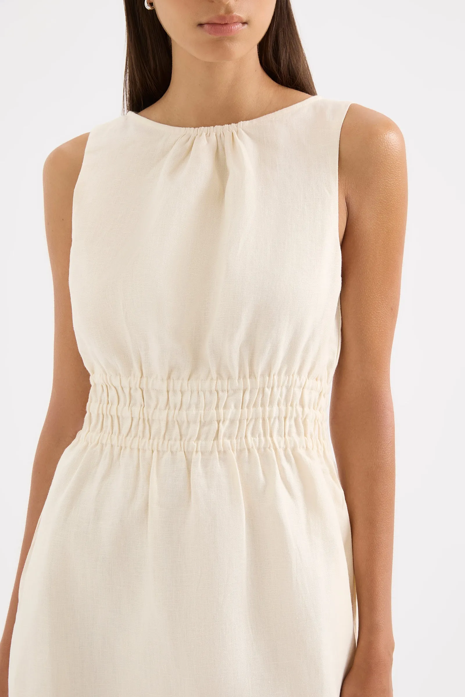 ANDRI LINEN MINI DRESS sold by Nude Lucy product image thumbnail 5