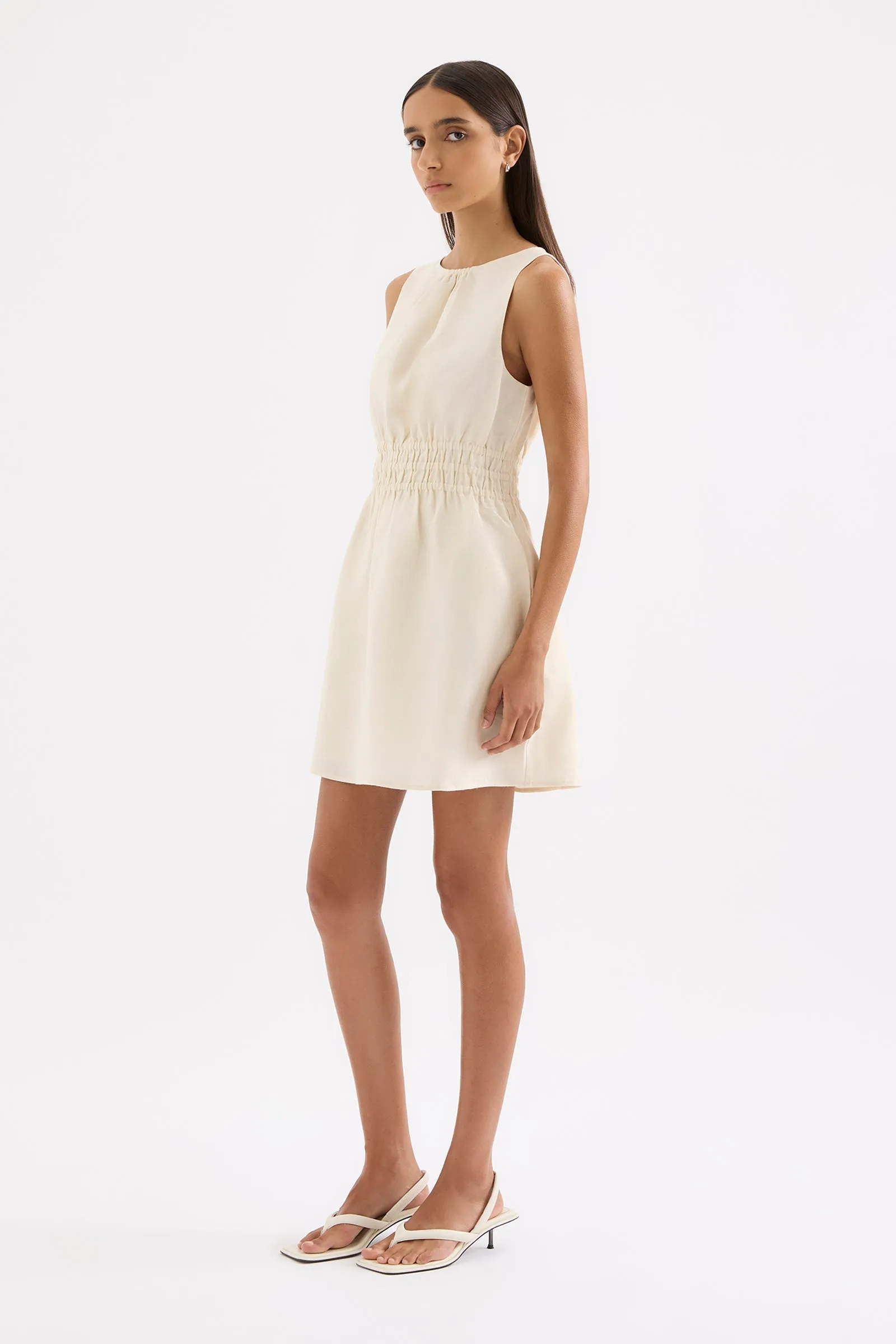 ANDRI LINEN MINI DRESS sold by Nude Lucy product image thumbnail 2