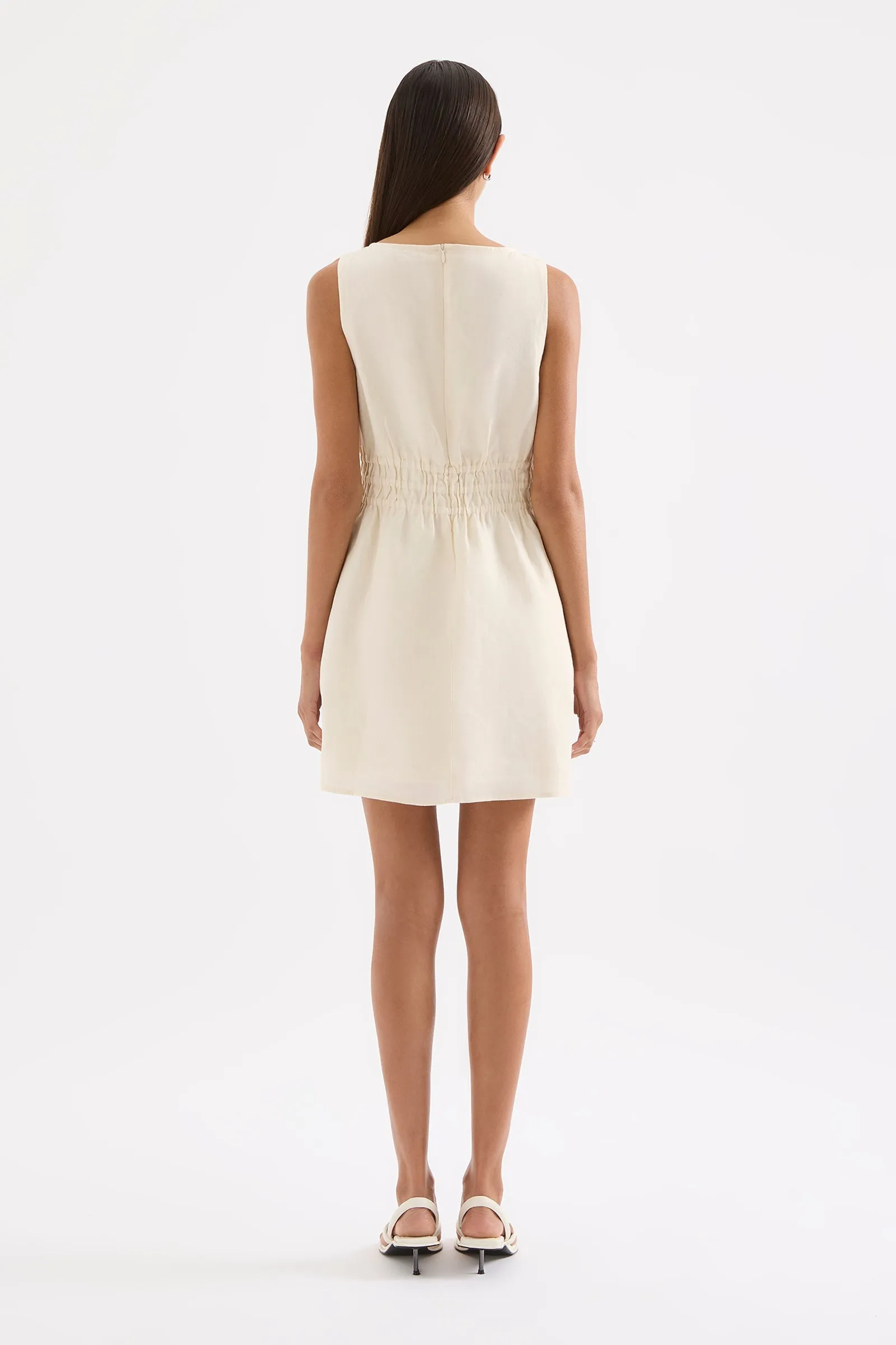 ANDRI LINEN MINI DRESS sold by Nude Lucy product image thumbnail 3