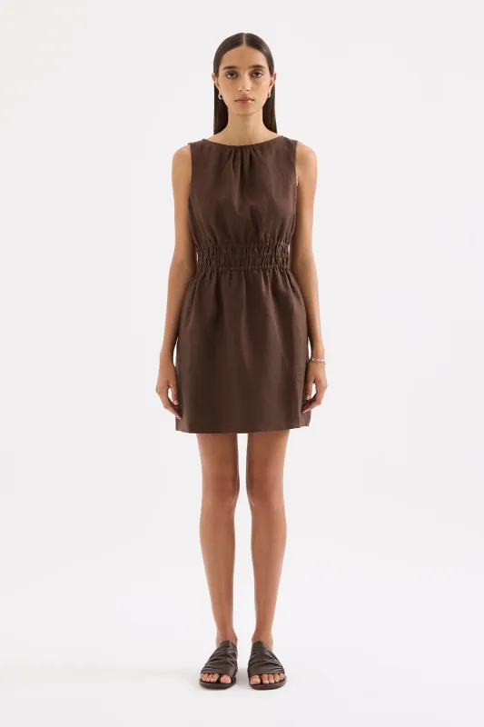 ANDRI LINEN MINI DRESS sold by Nude Lucy