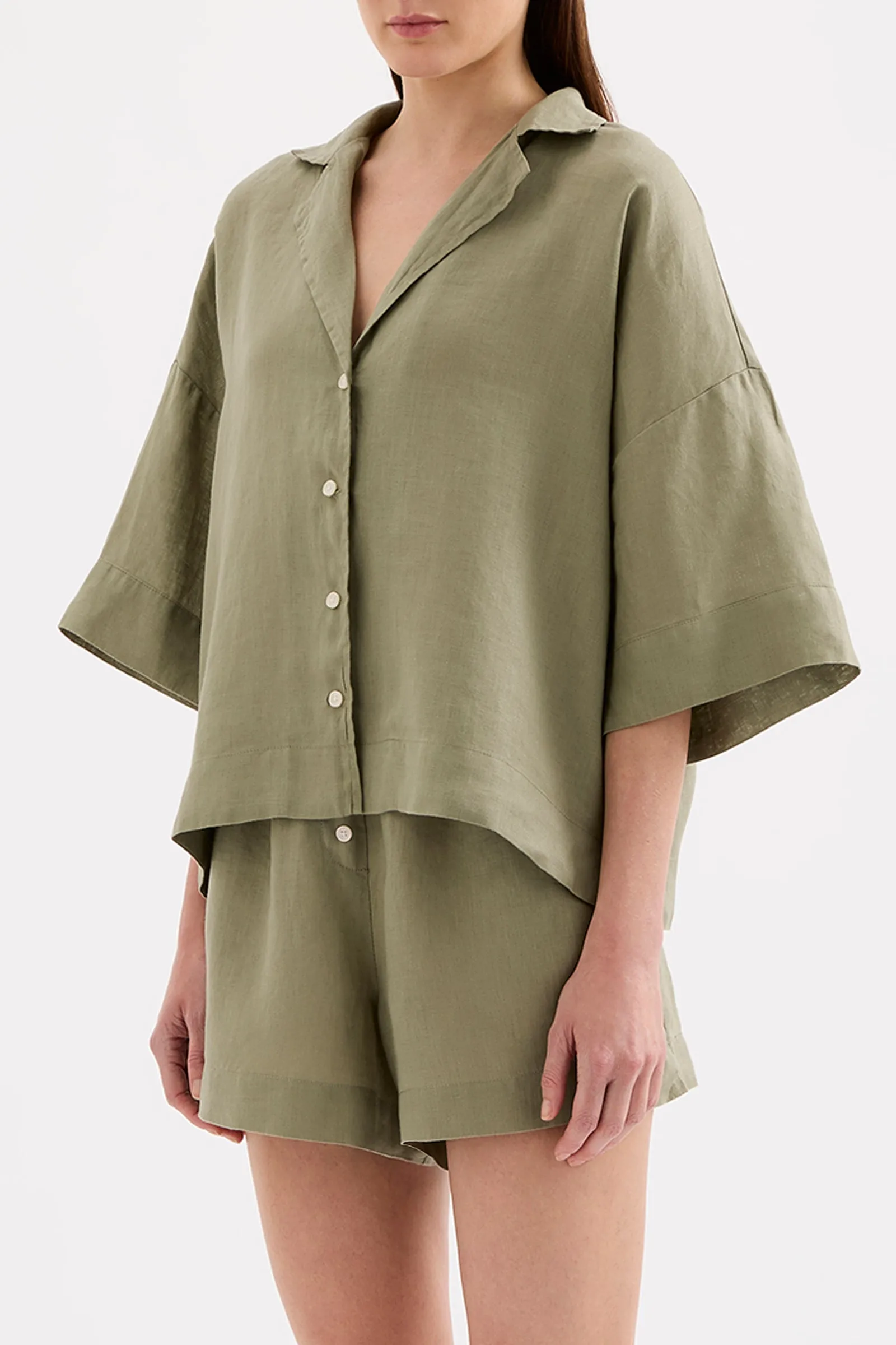 LOUNGE LINEN SHIRT sold by Nude Lucy product image thumbnail 3