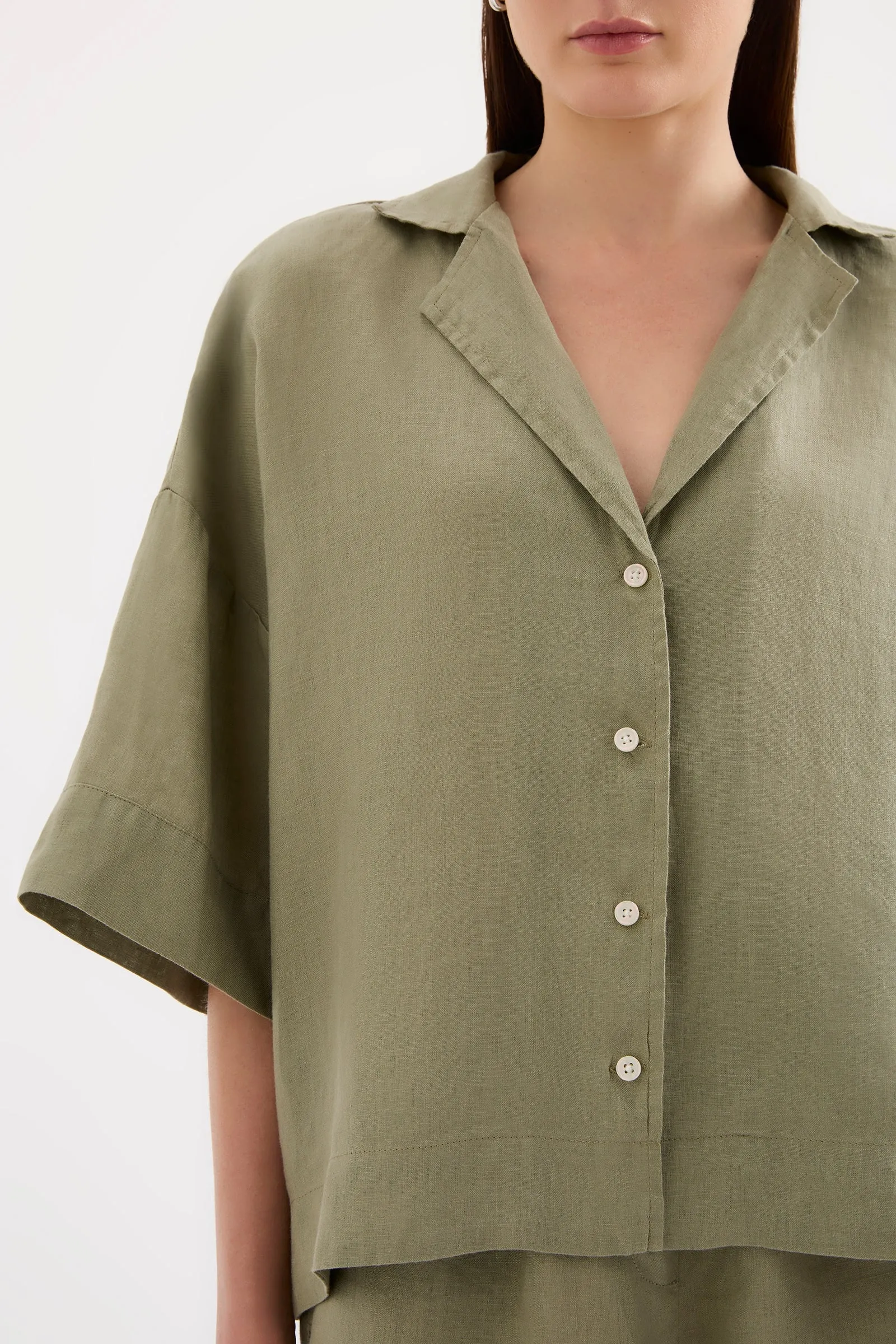 LOUNGE LINEN SHIRT sold by Nude Lucy product image thumbnail 5