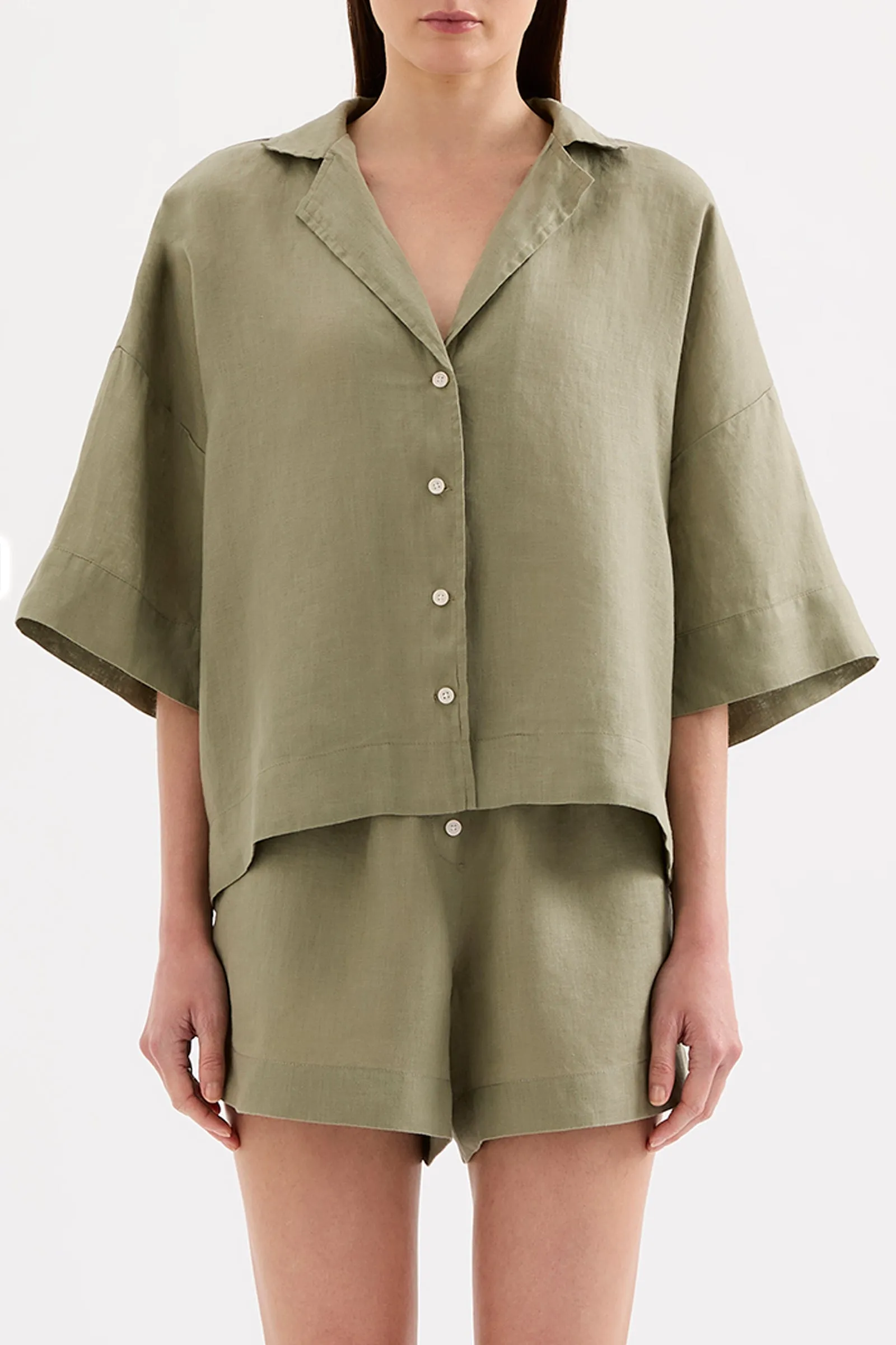 LOUNGE LINEN SHIRT sold by Nude Lucy product image thumbnail 2