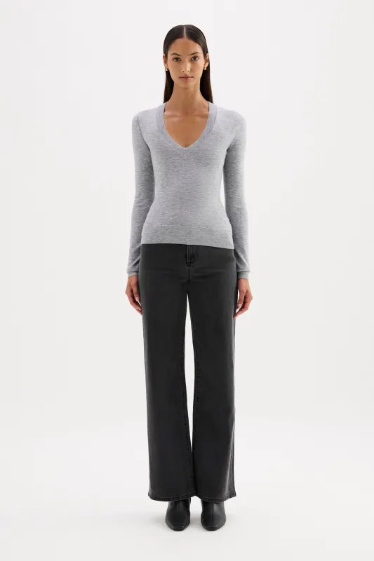 ABIA MERINO BLEND KNIT TOP made by Nude Lucy