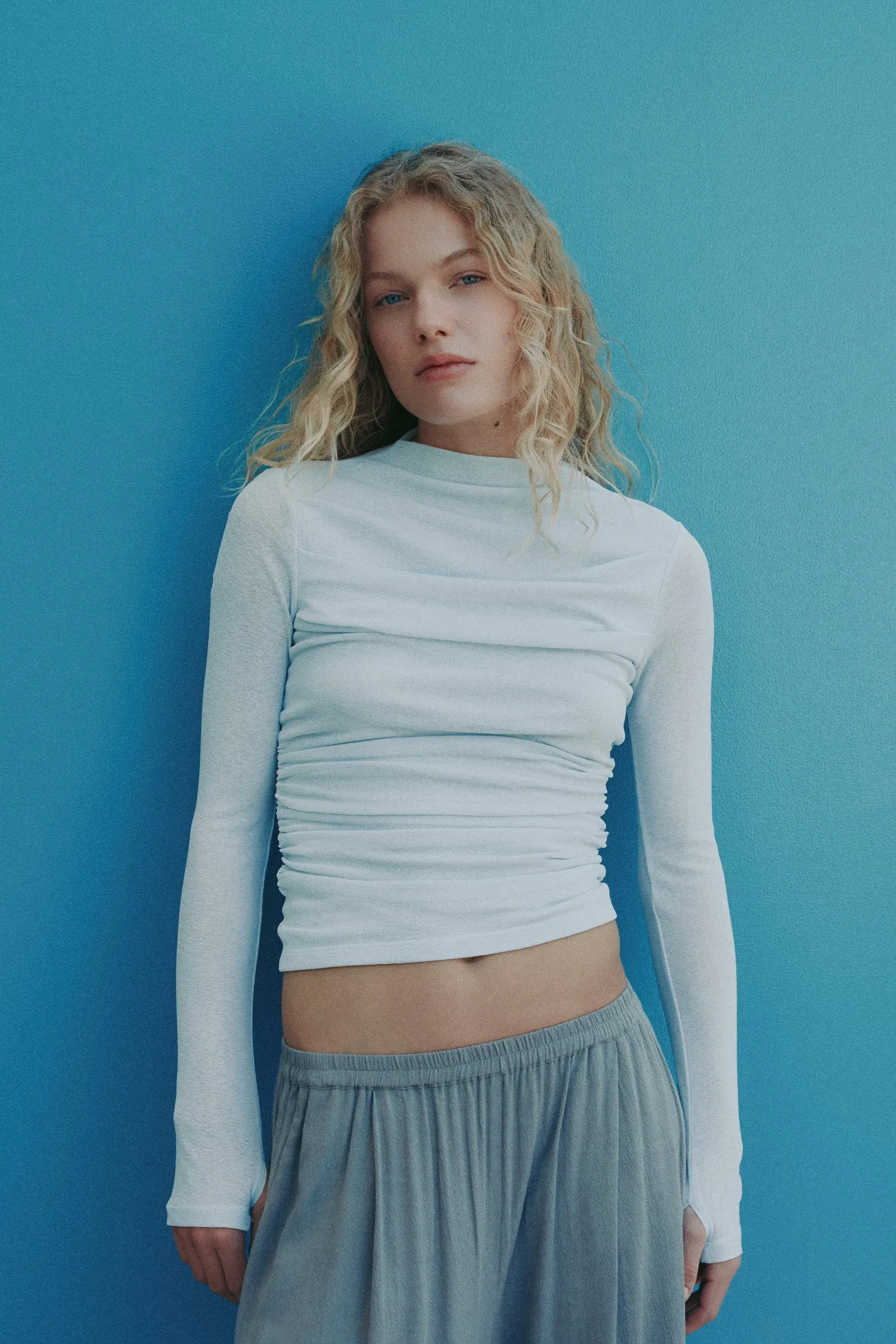 CALISTA MESH LS TOP sold by Nude Lucy