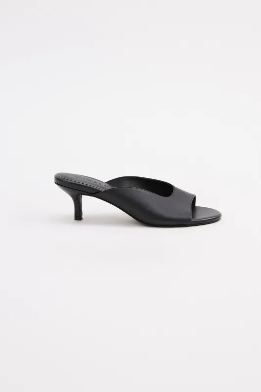 ELODIE HEELED MULE made by Nude Lucy