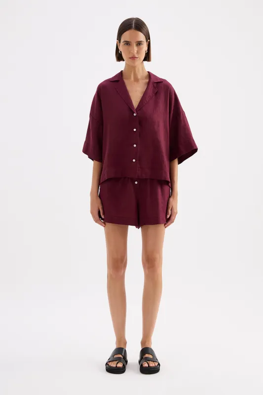 LOUNGE LINEN SHIRT made by Nude Lucy