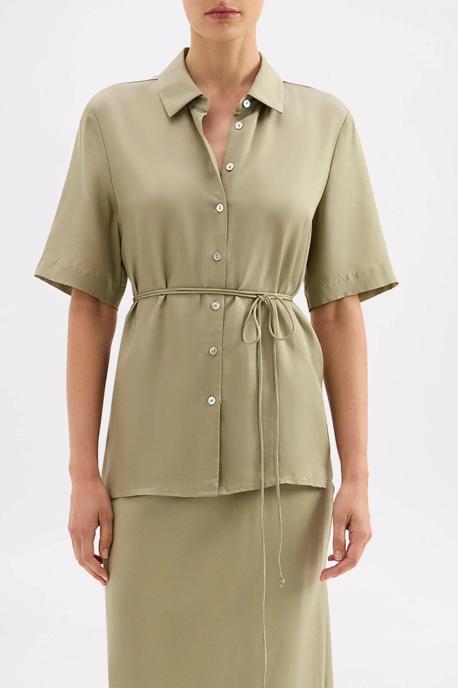 LAWTON TENCEL SHIRT sold by Nude Lucy product image thumbnail 2