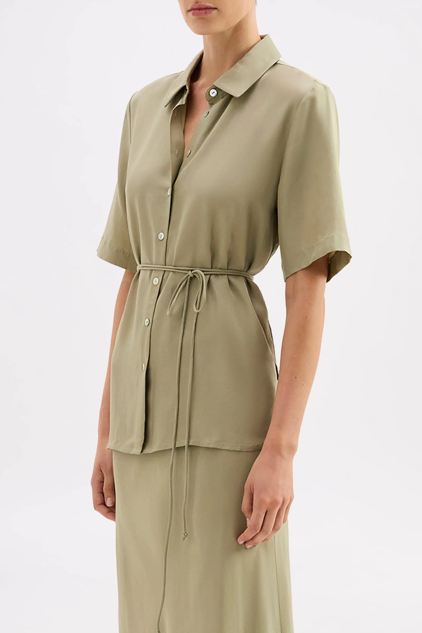 LAWTON TENCEL SHIRT sold by Nude Lucy product image thumbnail 3