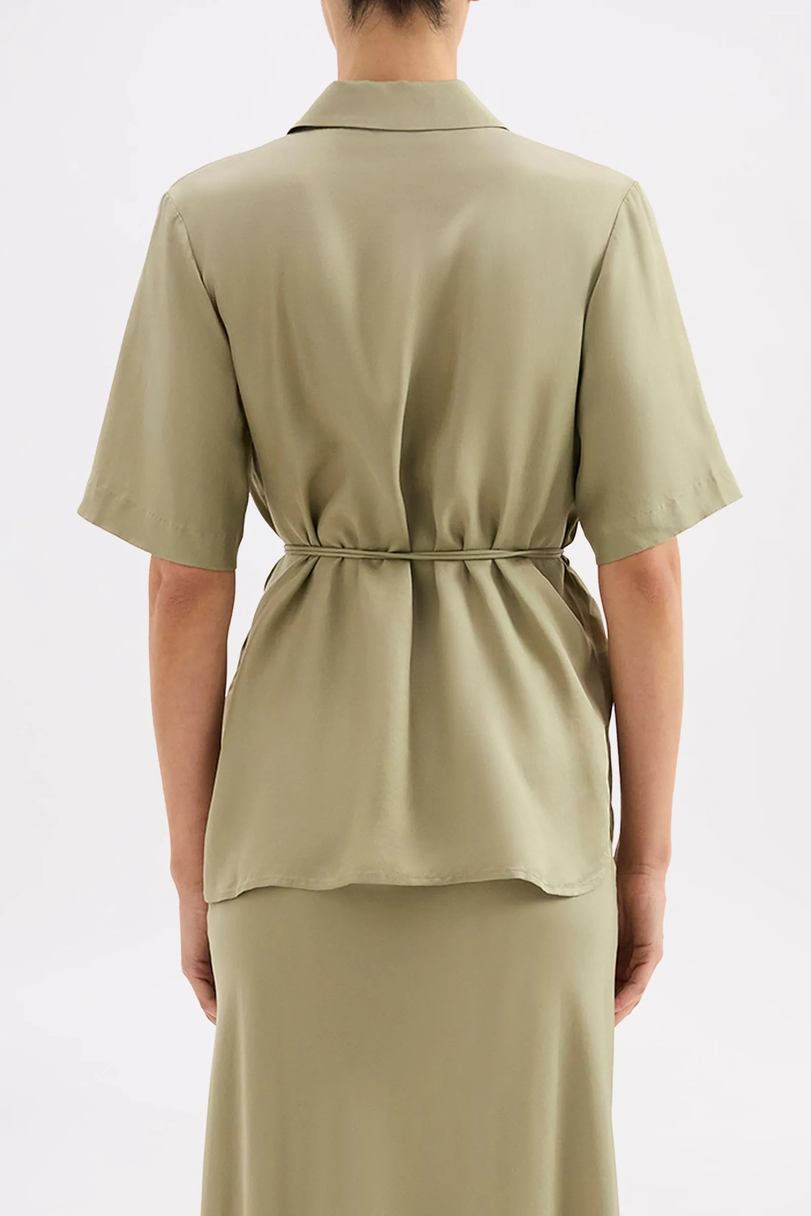LAWTON TENCEL SHIRT sold by Nude Lucy product image thumbnail 4