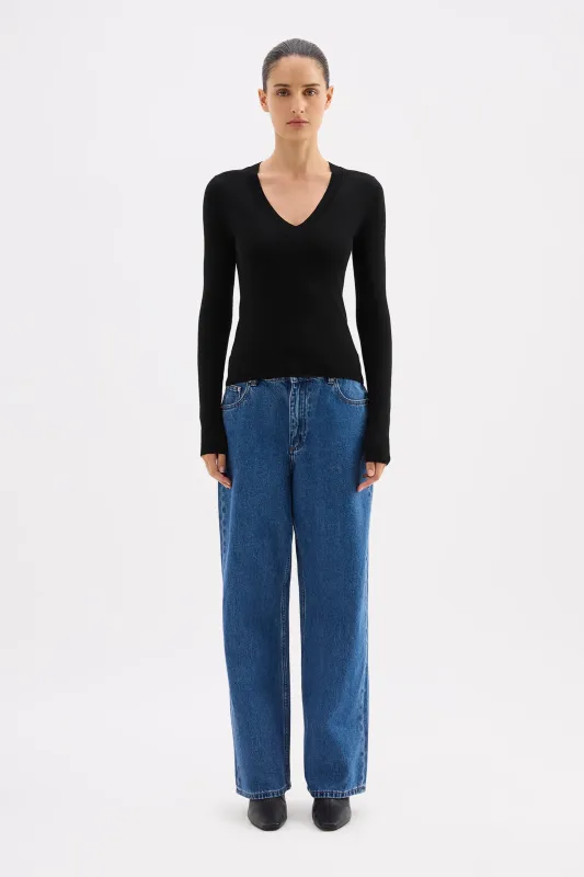 ABIA MERINO BLEND KNIT TOP made by Nude Lucy
