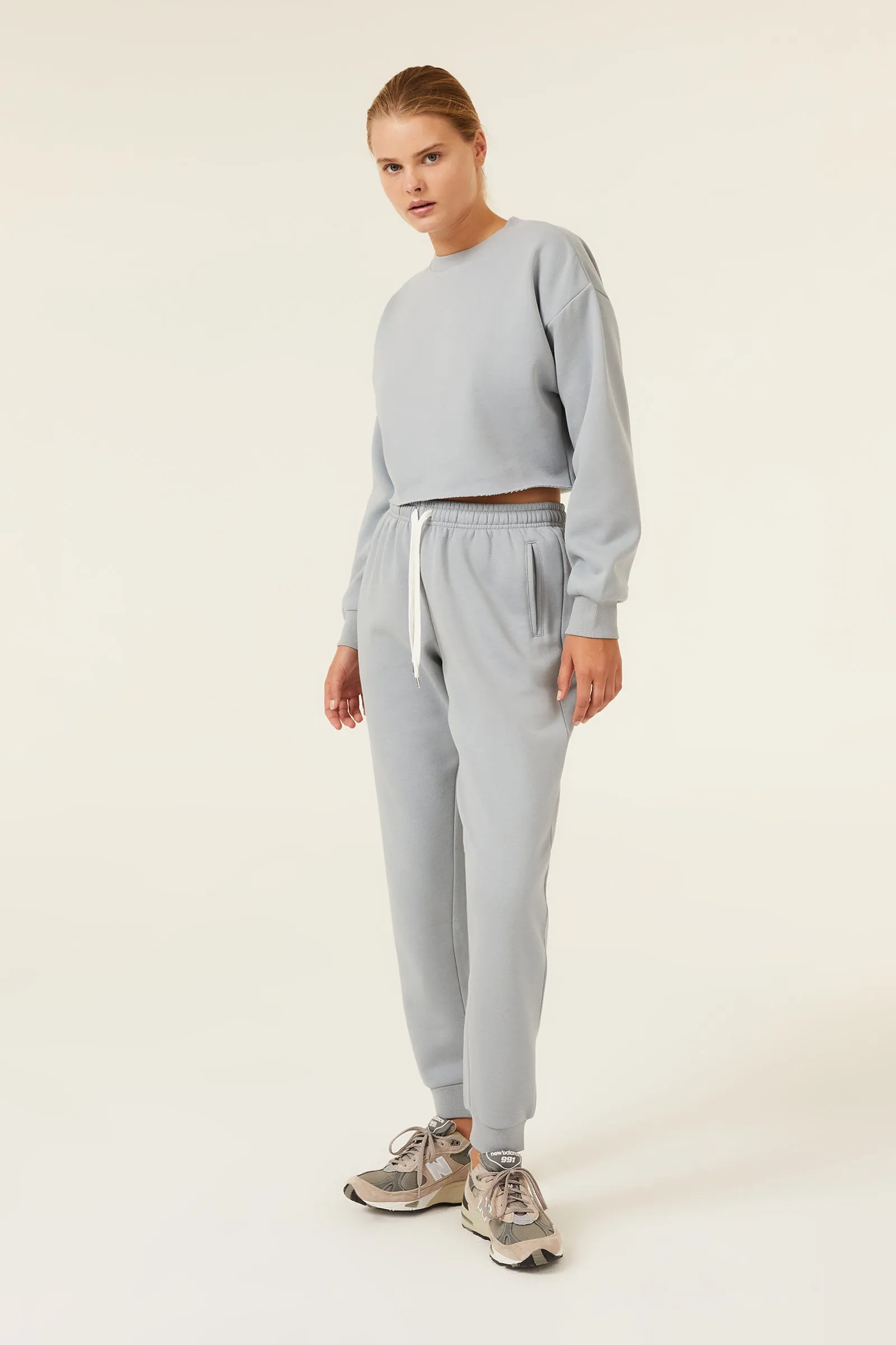 CARTER CLASSIC CROP SWEAT sold by Nude Lucy