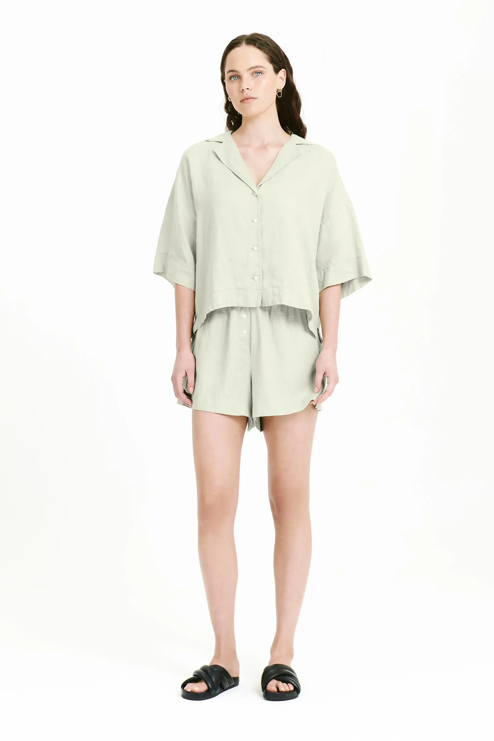 LOUNGE LINEN SHIRT sold by Nude Lucy product image thumbnail 3