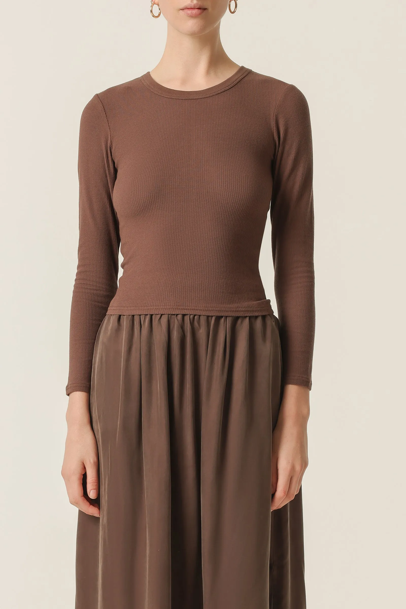 MONROE ORGANIC LS TEE sold by Nude Lucy product image thumbnail 2