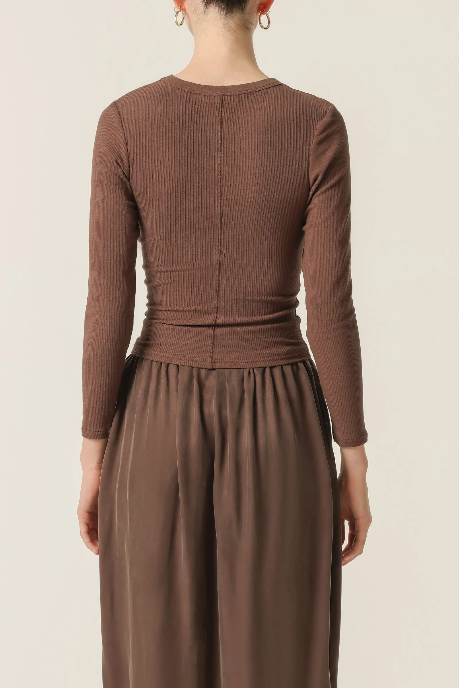 MONROE ORGANIC LS TEE sold by Nude Lucy product image thumbnail 4