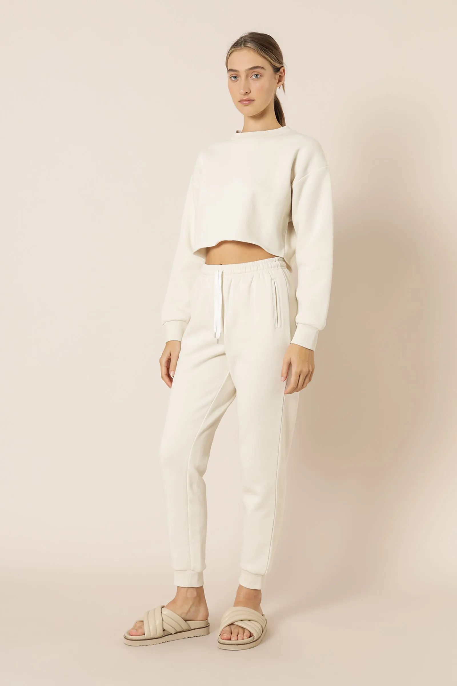 CARTER CLASSIC CROP SWEAT sold by Nude Lucy