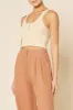 JADE BUTTON FRONT WAFFLE TANK sold by Nude Lucy