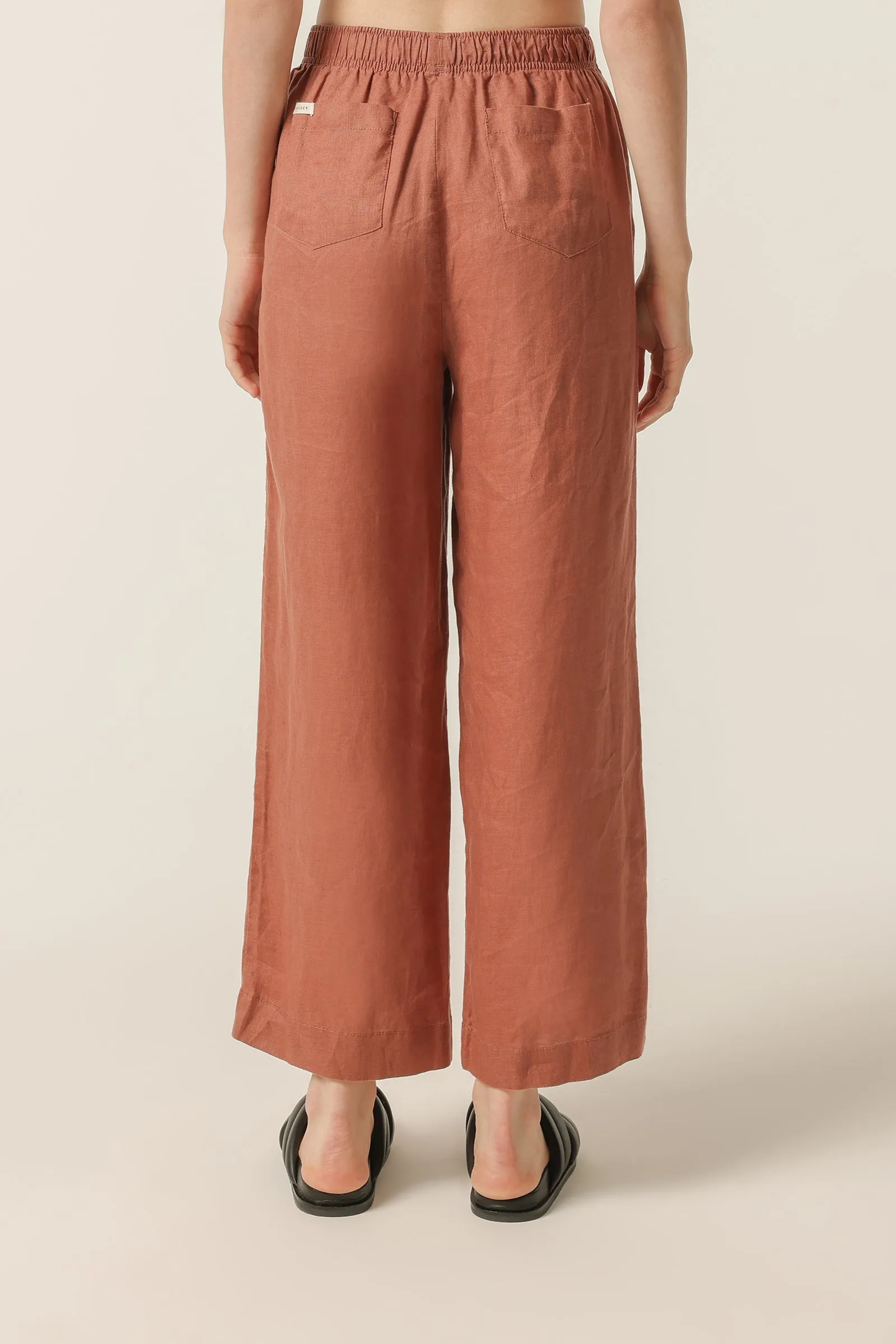 NUDE LOUNGE LINEN CROP PANT sold by Nude Lucy product image thumbnail 4